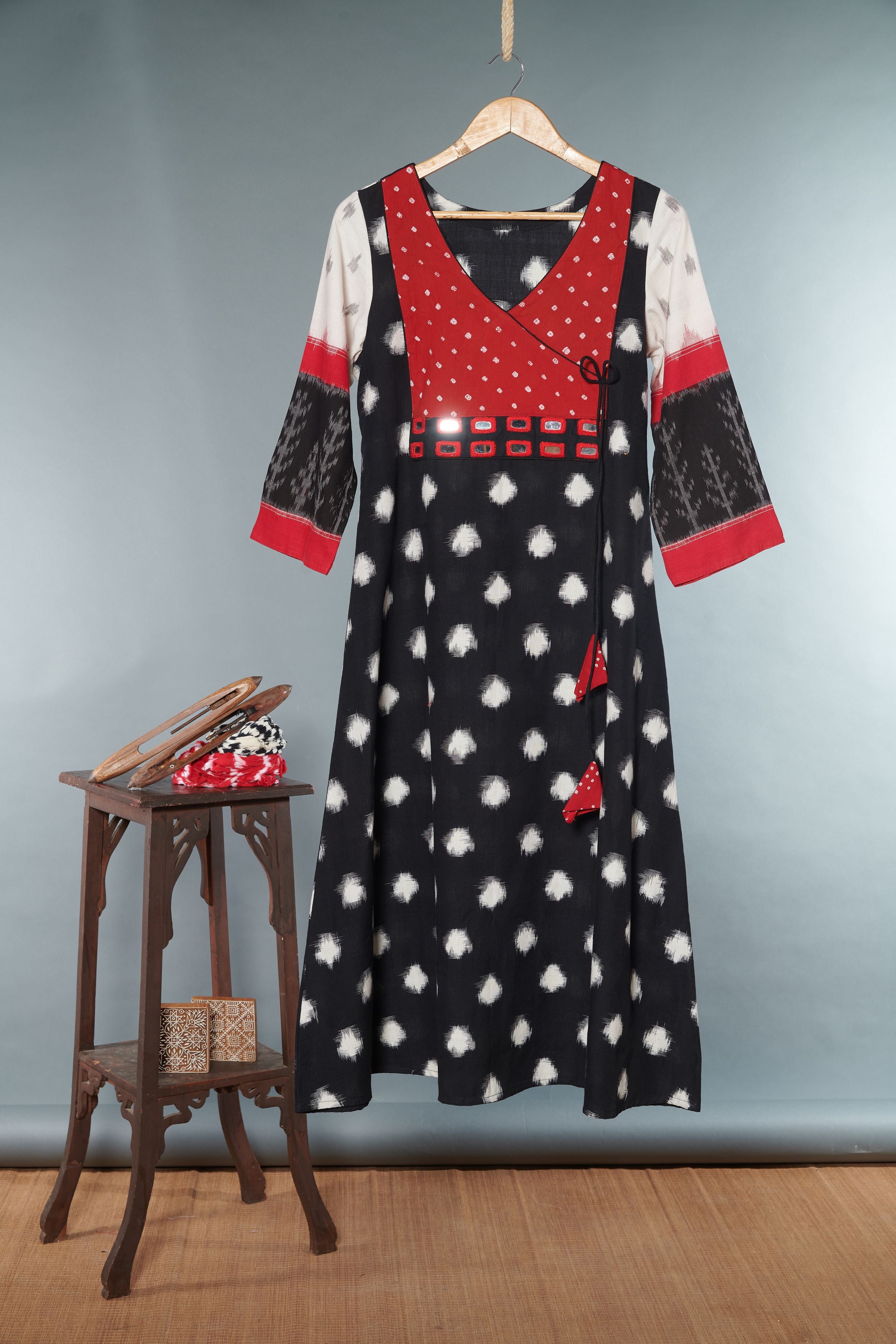 Double Ikkat Kurta