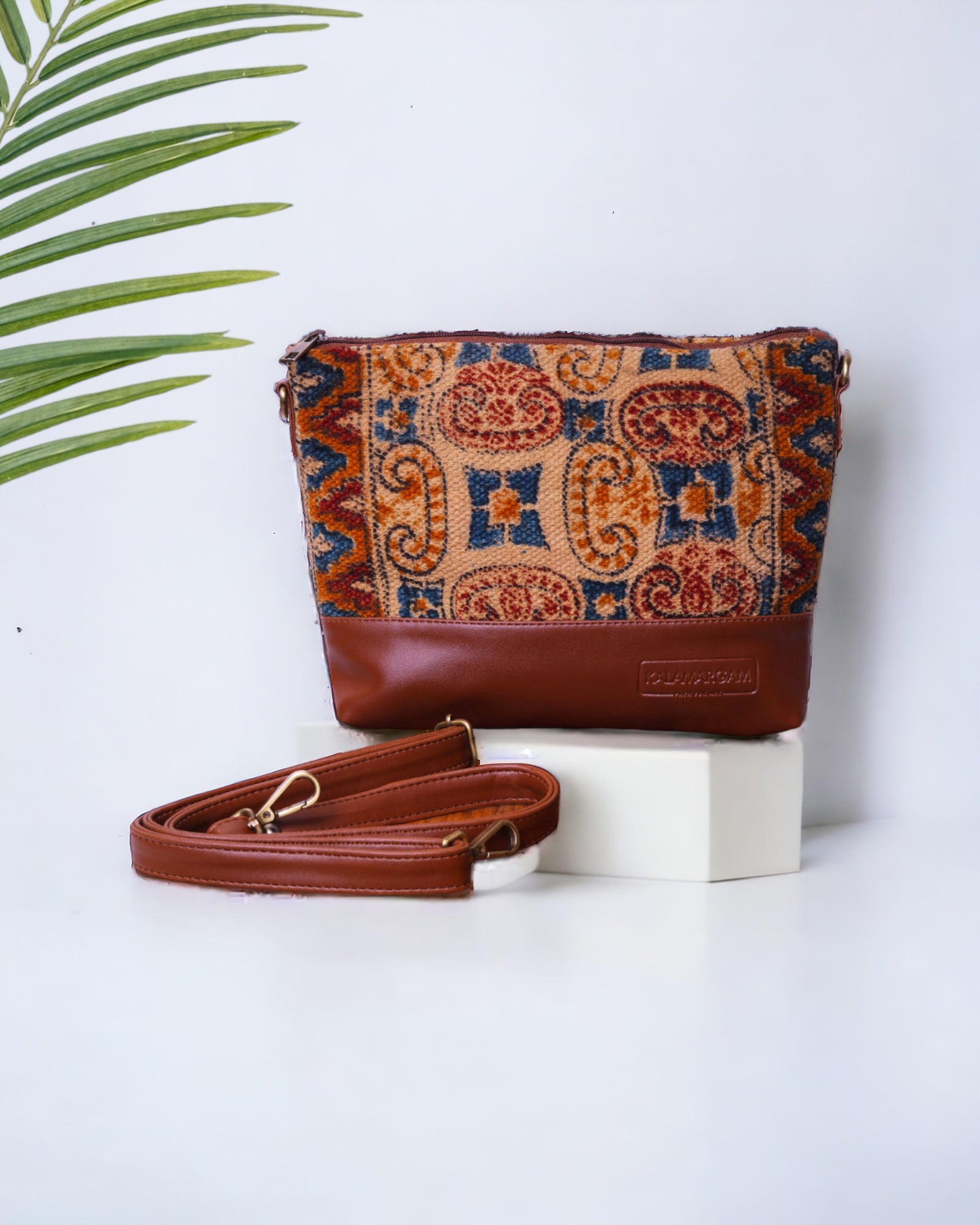 Kalamkari Crossbody Bag