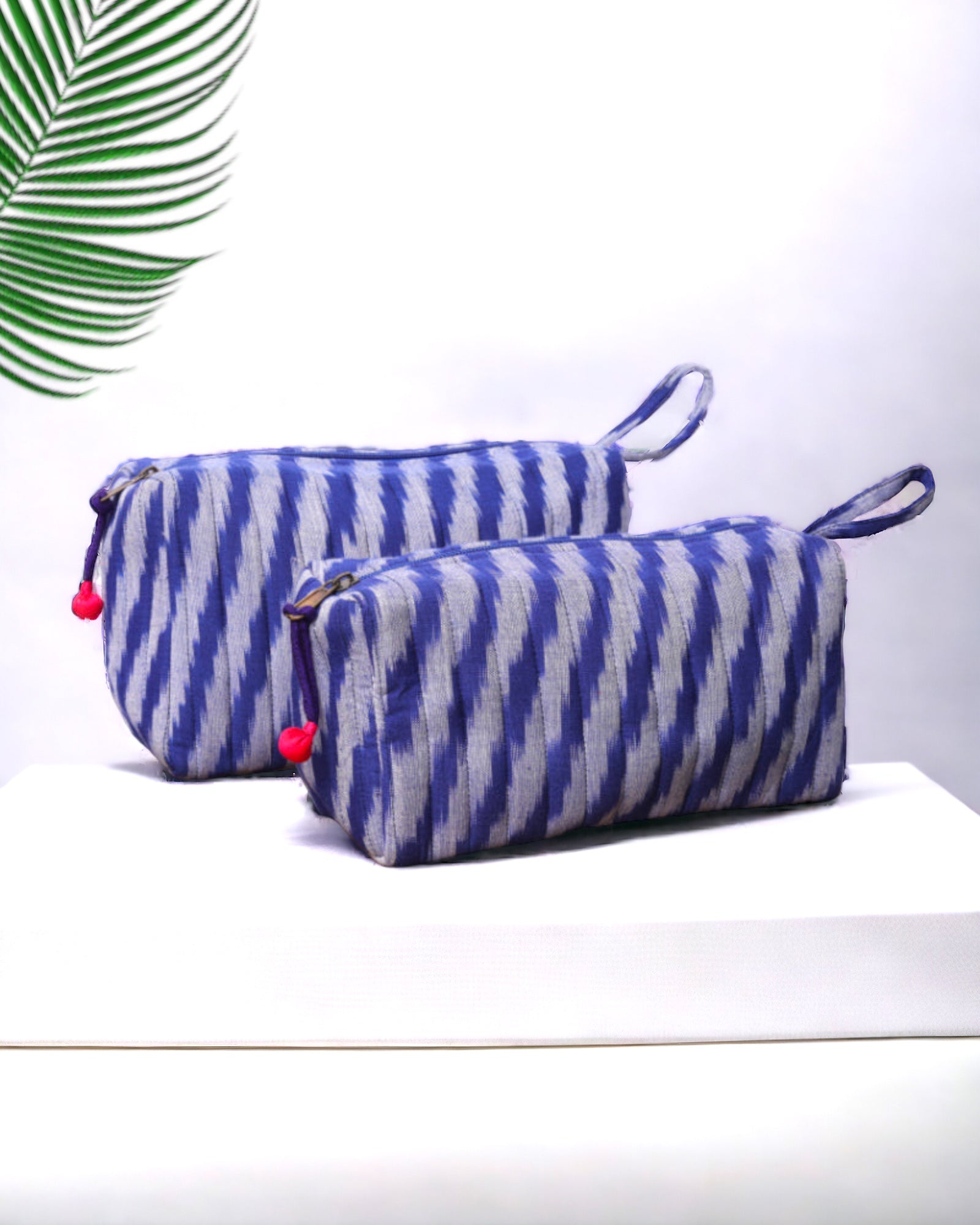Multi Utility Ikat Pouch - Set of 2