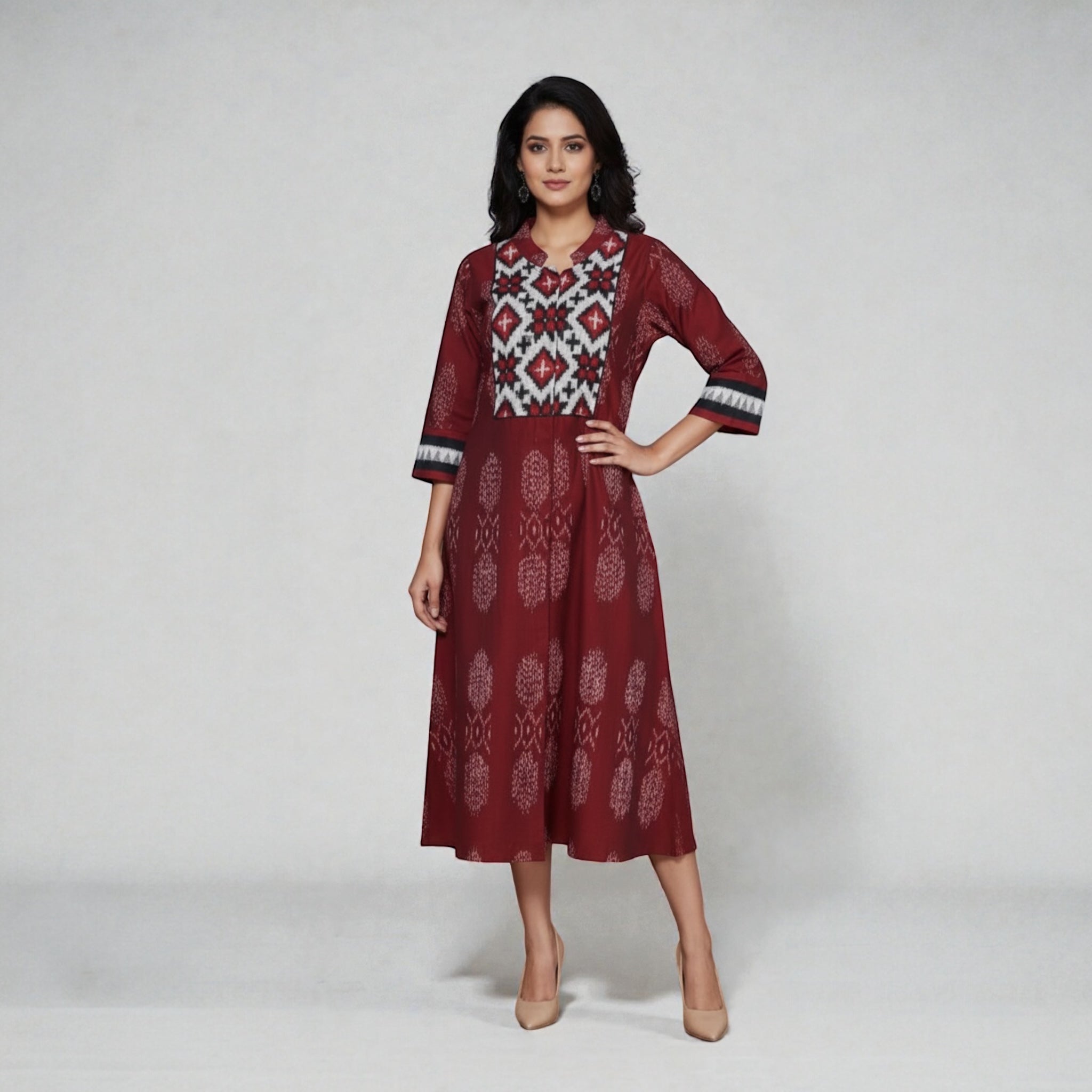 Telia Rumal Ikat Jacket Dress