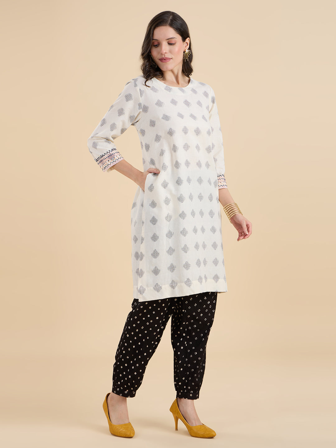 Ikat Bandhej Coord Set