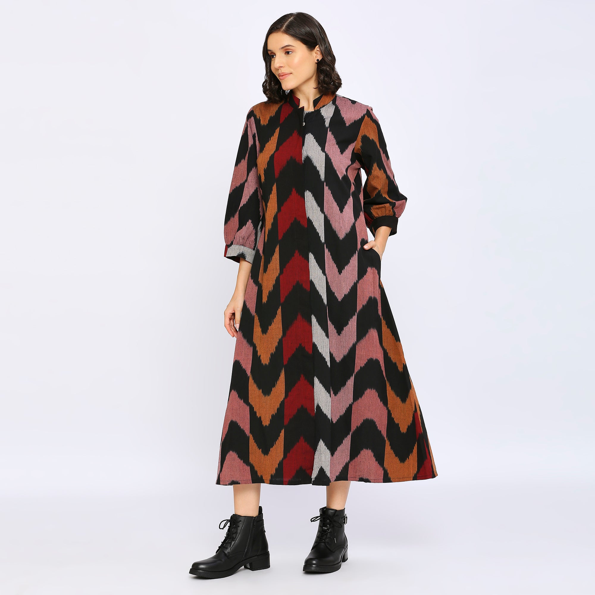 Black Ikat Dress