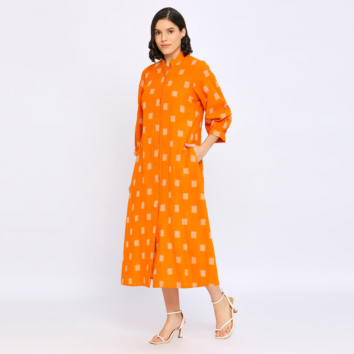 IKAT DAMASK AVA DRESS main image 0