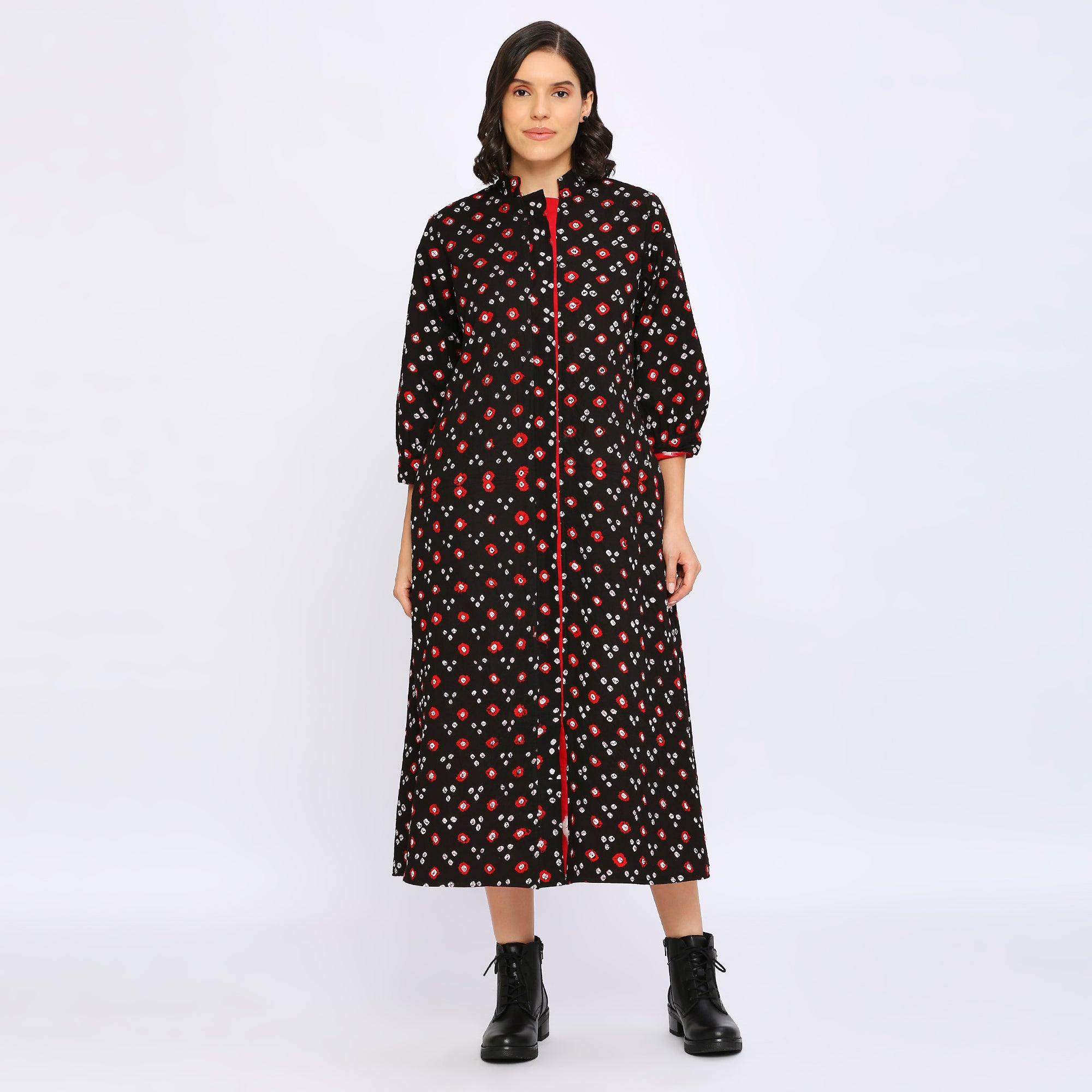 Reversible Bandhej Ikkat Dress - World of Ikkat