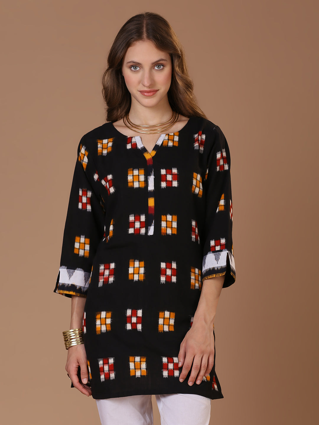 Double Ikat Kurta