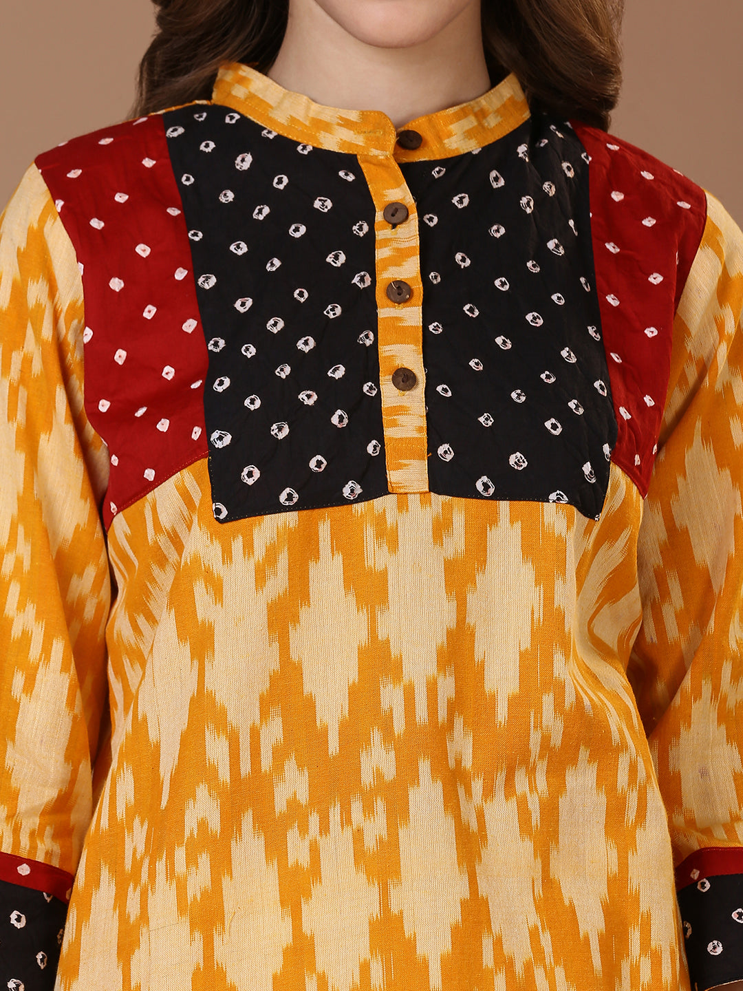 Bandhej Ikat Kurta