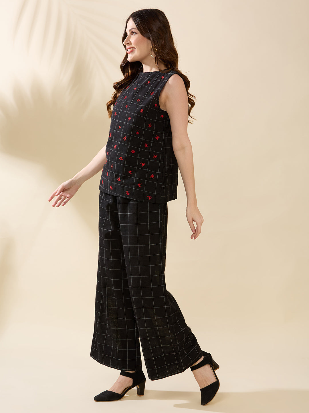 Black Handloom Coord Set