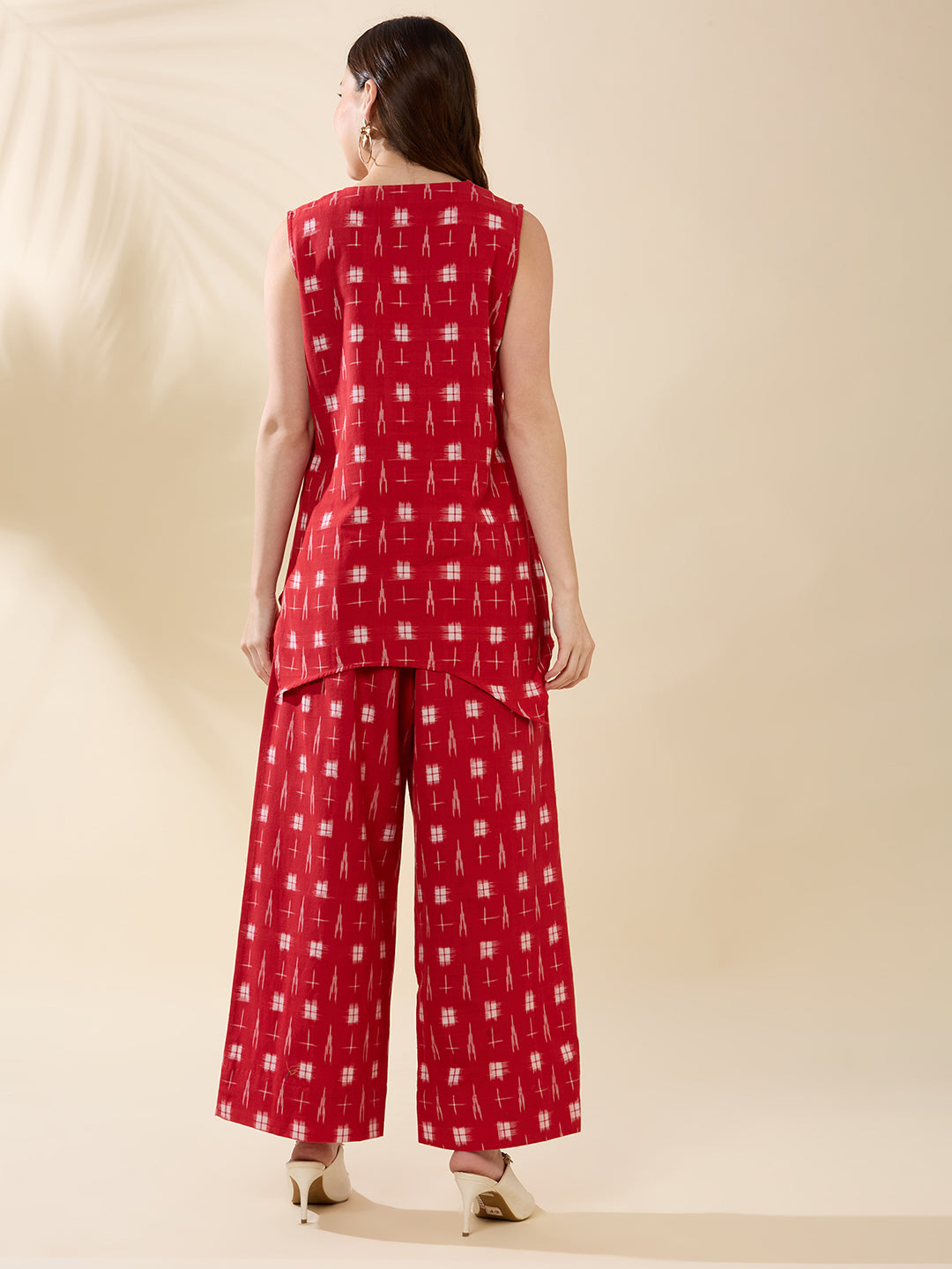 Assymetrical Ikat Coord Set