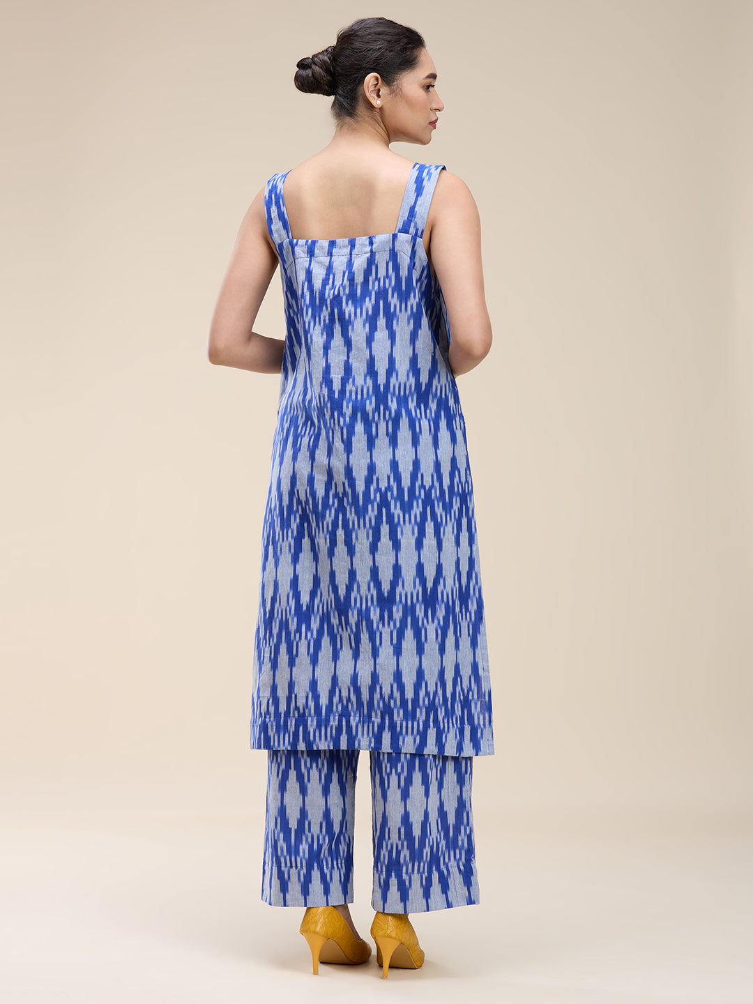 Indigo Blue Ikat Coord Set