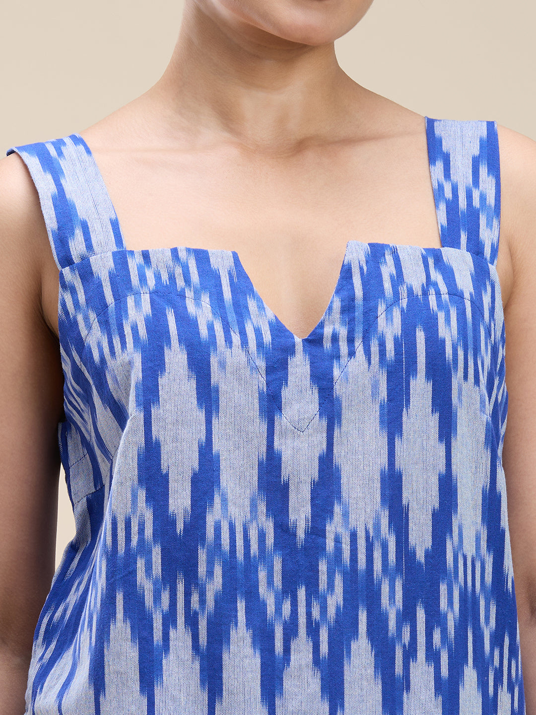 Indigo Blue Ikat Coord Set