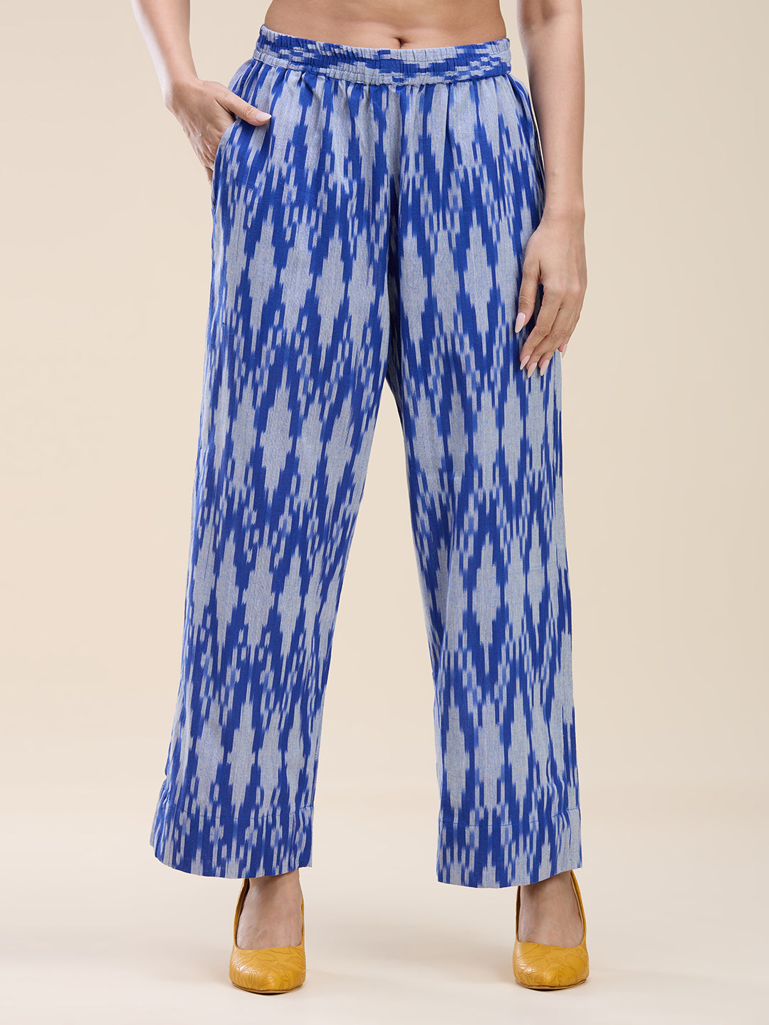 Indigo Blue Ikat Coord Set