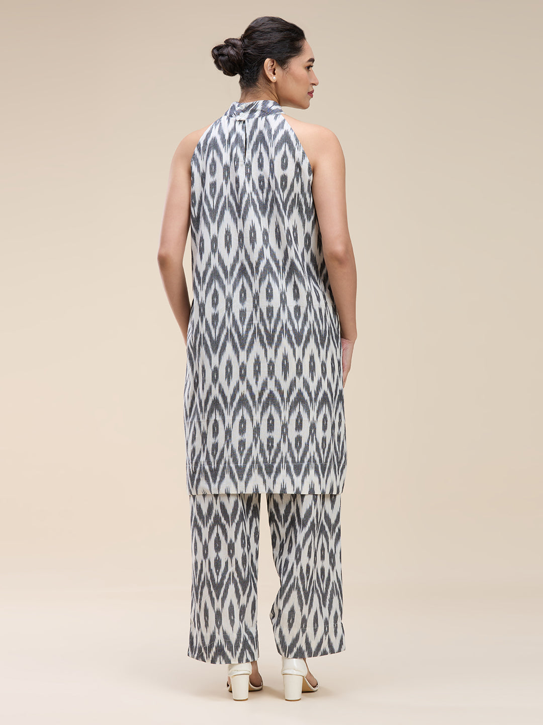 Grey Ikat Coord Set