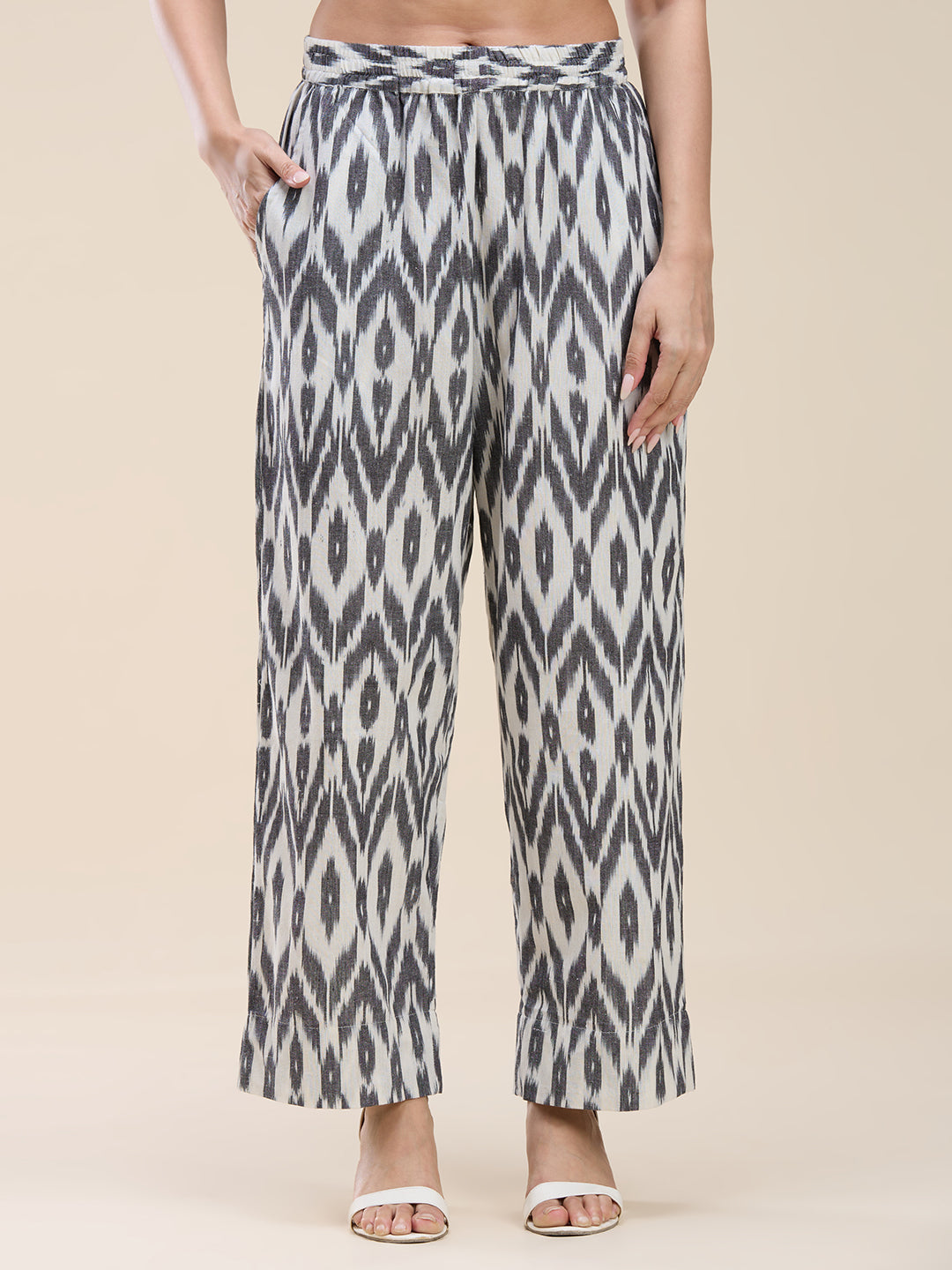 Grey Ikat Coord Set