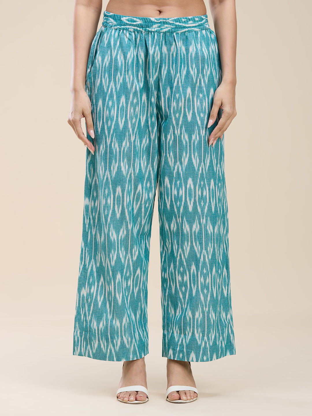 Aqua Ikat Coord Set