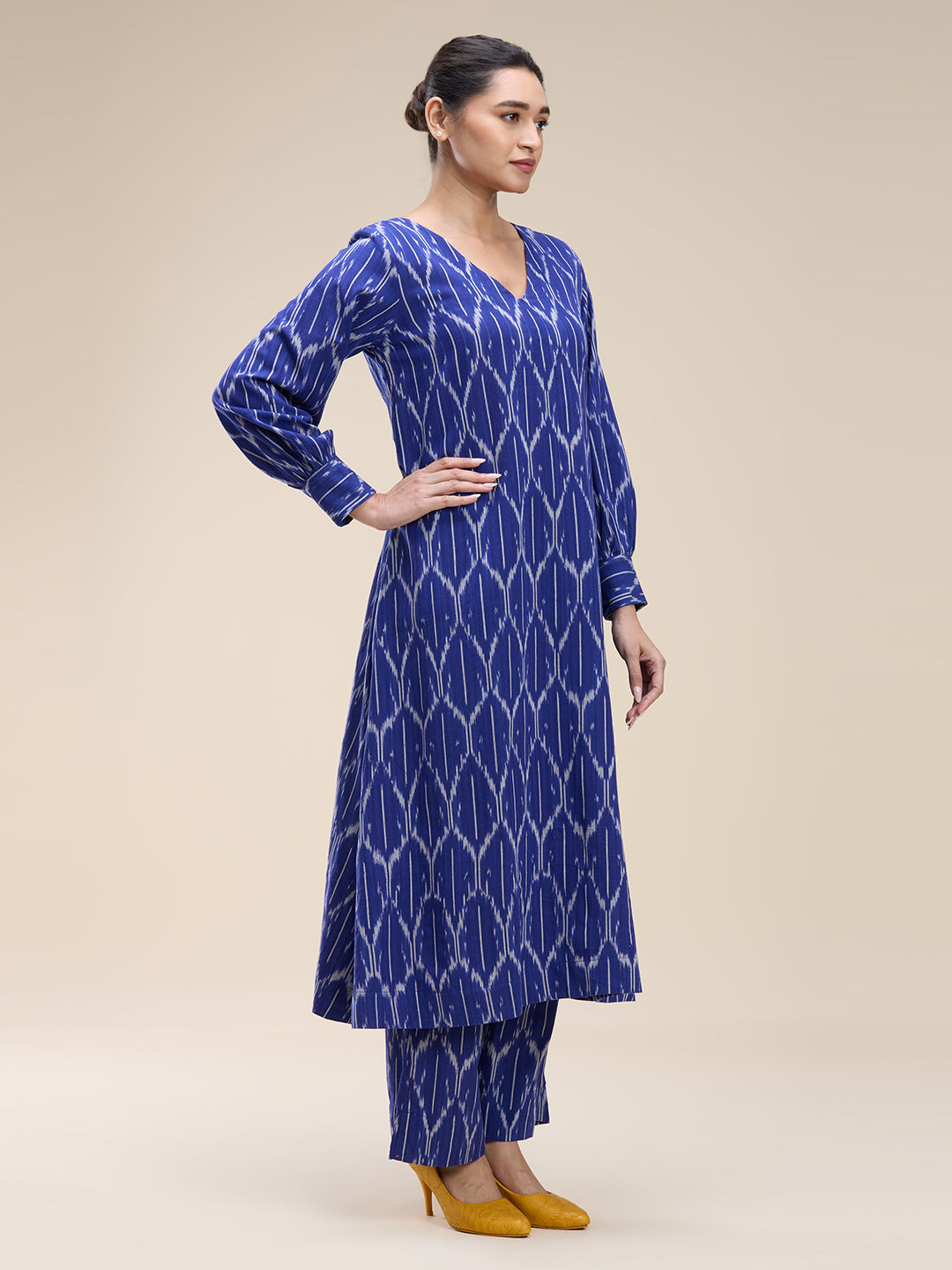 Indigo Ikat Coord Set