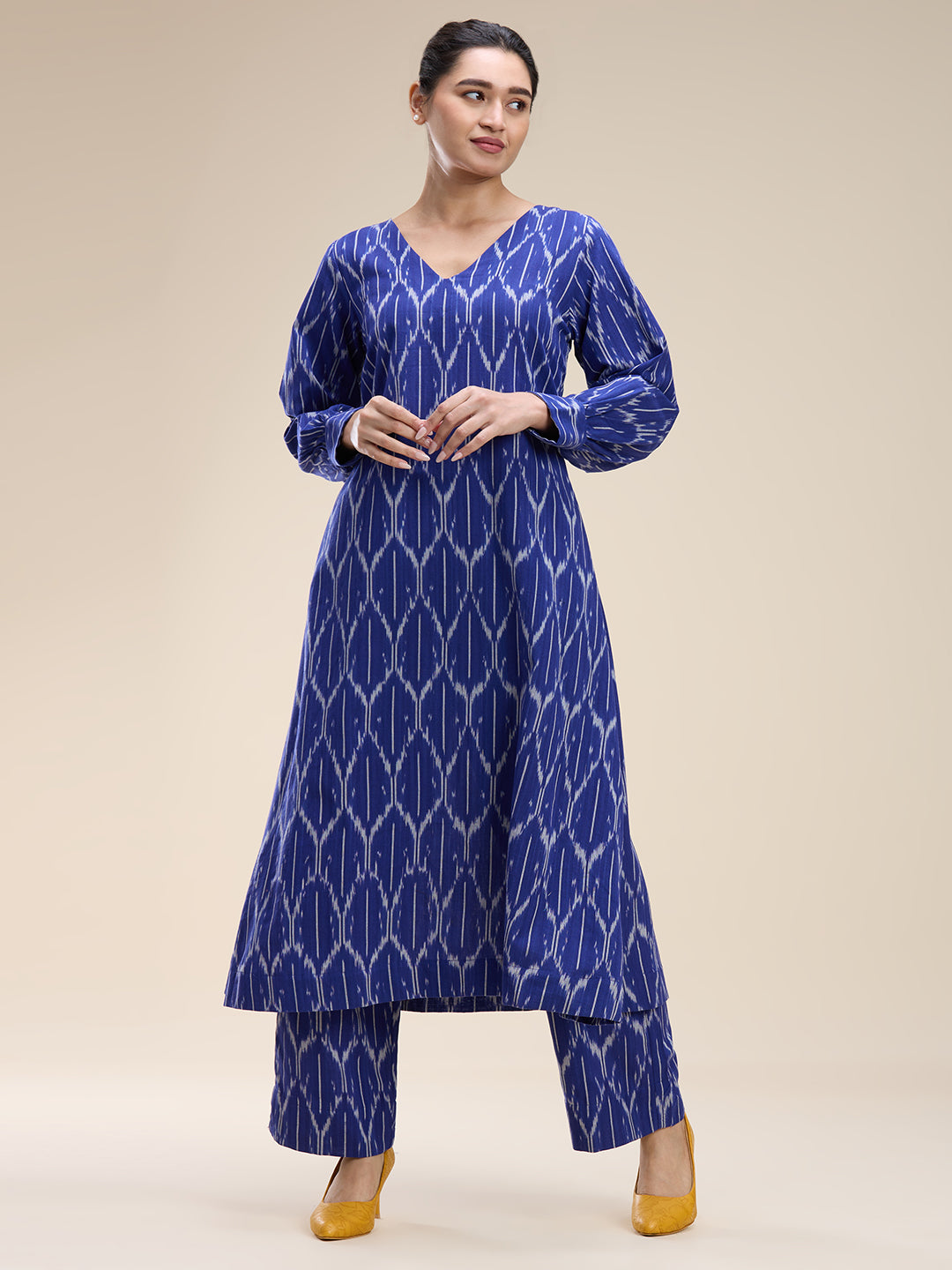 Indigo Ikat Coord Set