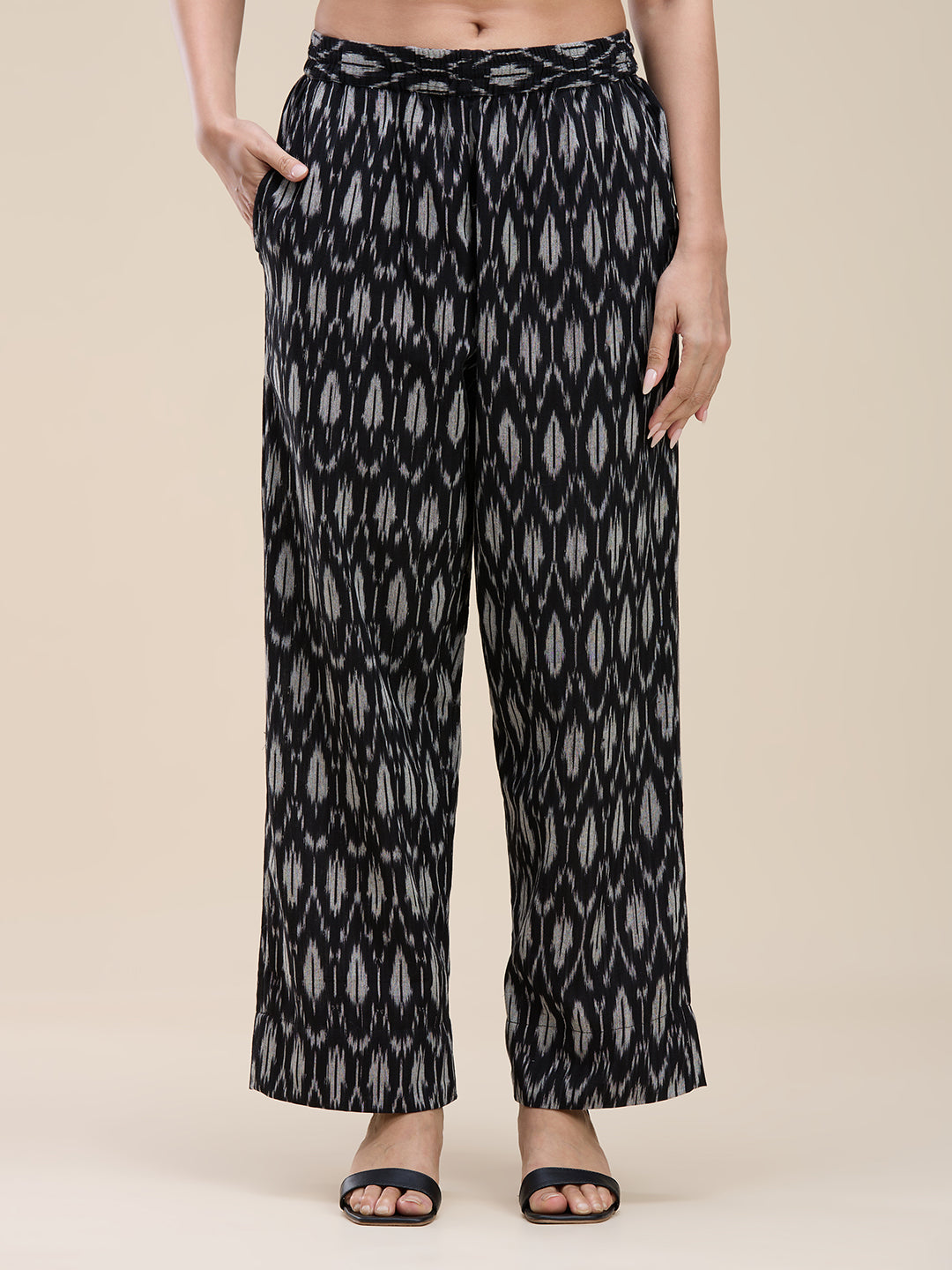 Embroidered Ikat Coord Set
