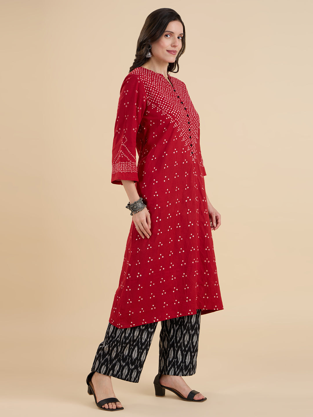 Bandhej Ikat Coord Set