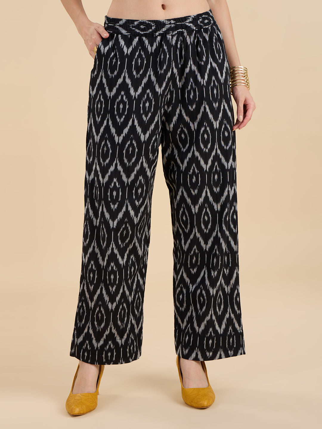 Black Ikat Coord Set