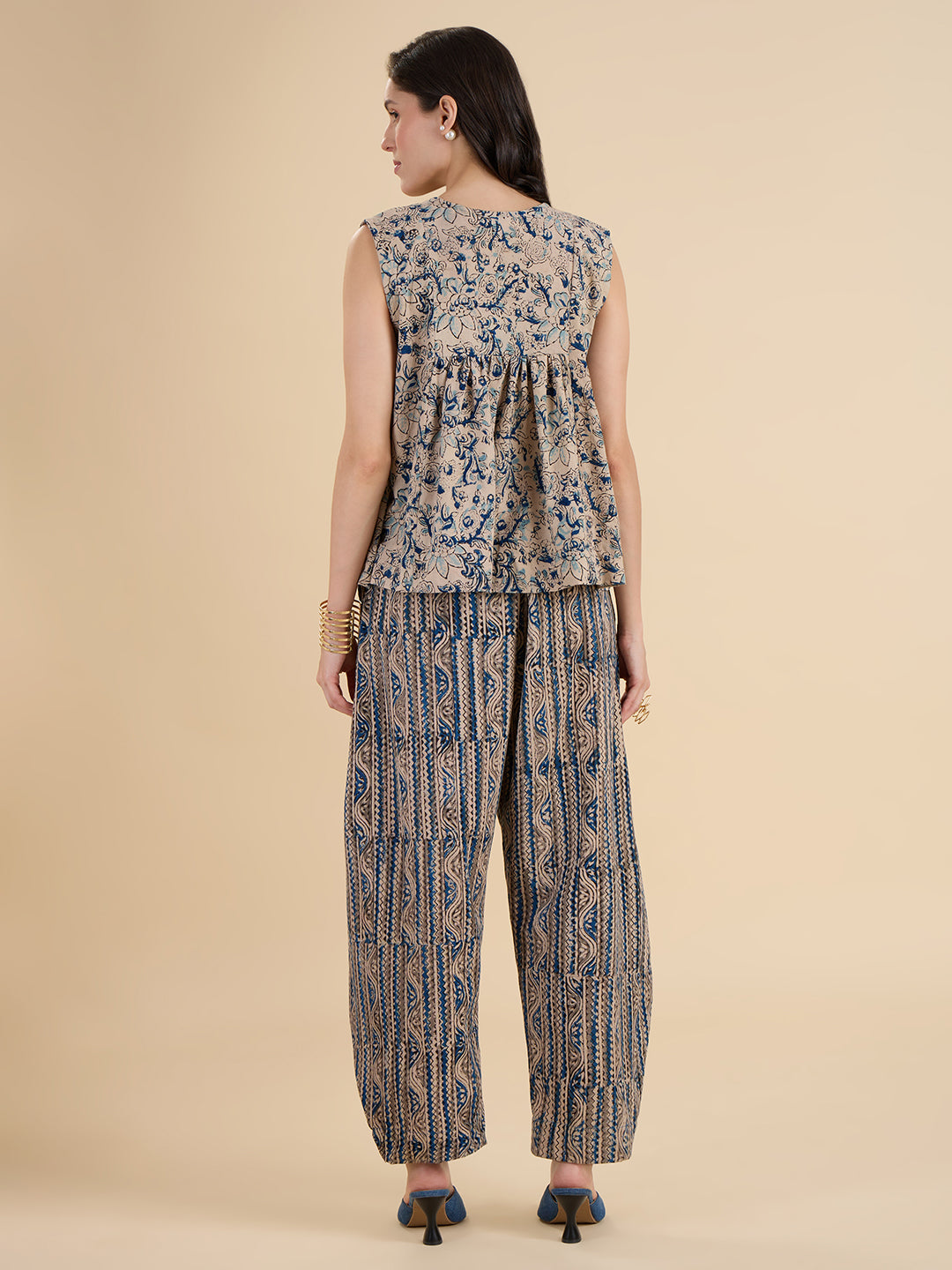Indigo Kalamkari Coord Set