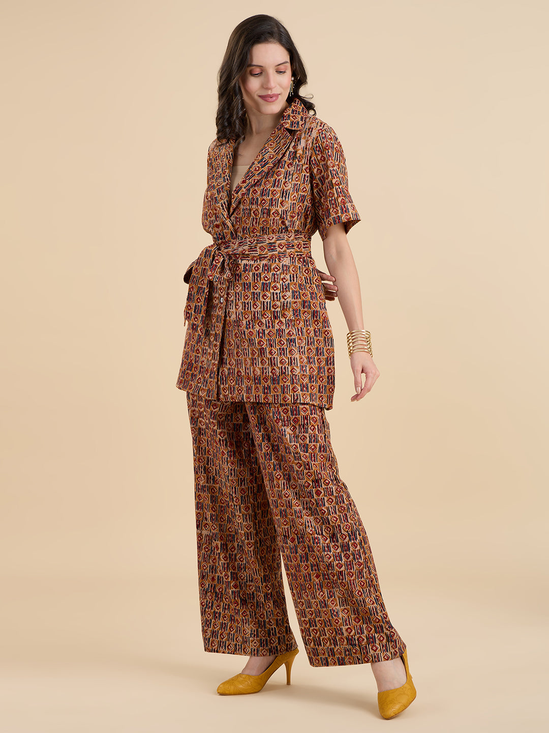 Kalamkari Blazer Coord Set