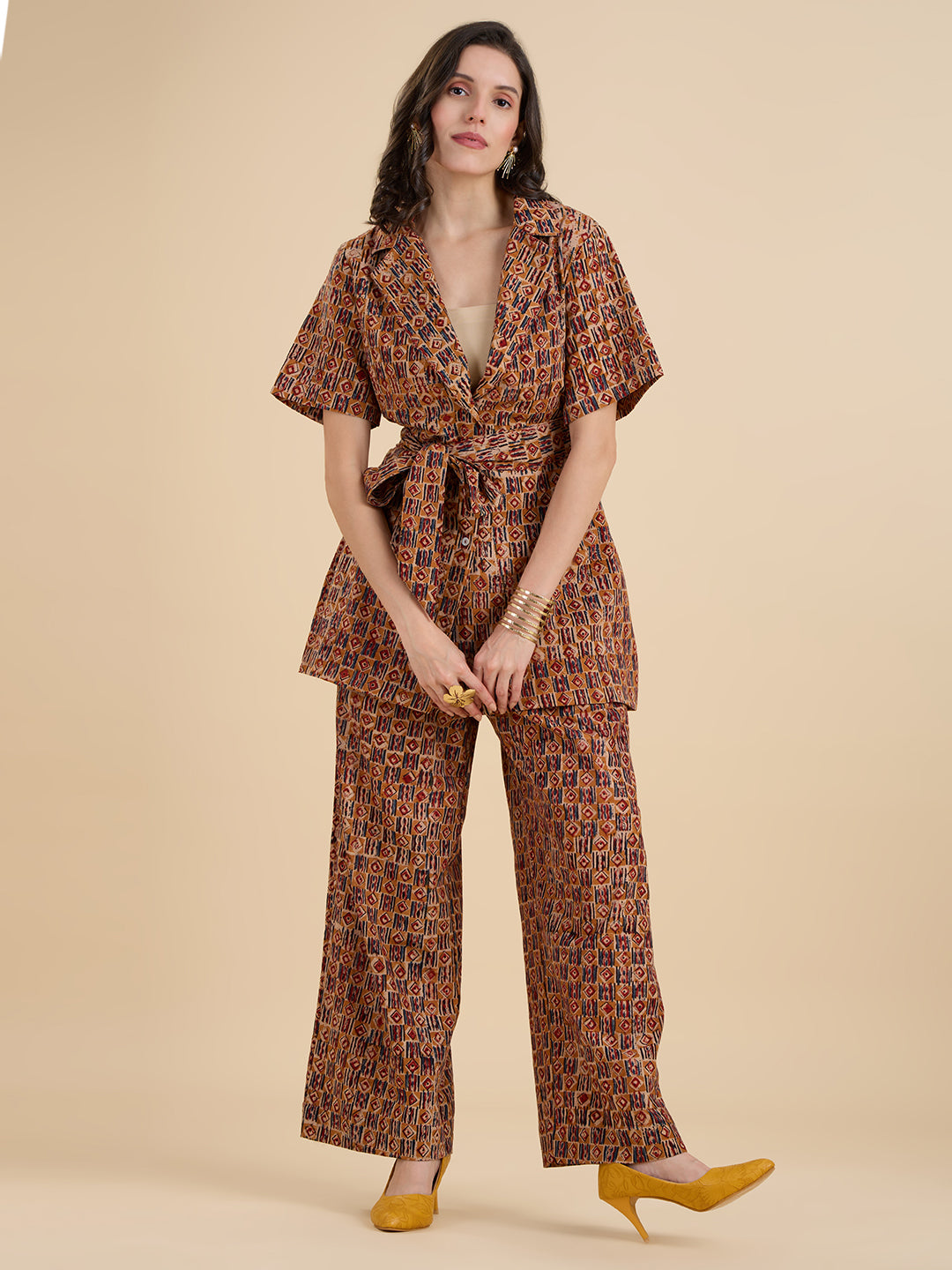 Kalamkari Blazer Coord Set