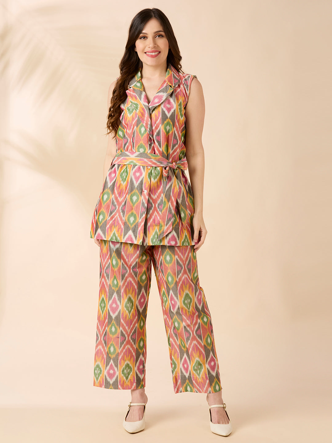 Ikat Blazer Coord Set