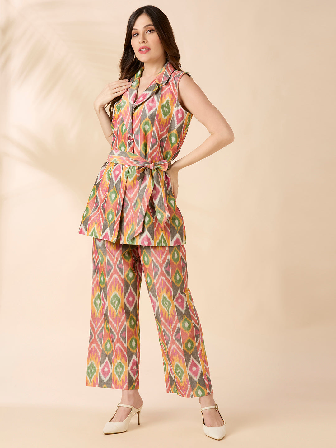 Ikat Blazer Coord Set