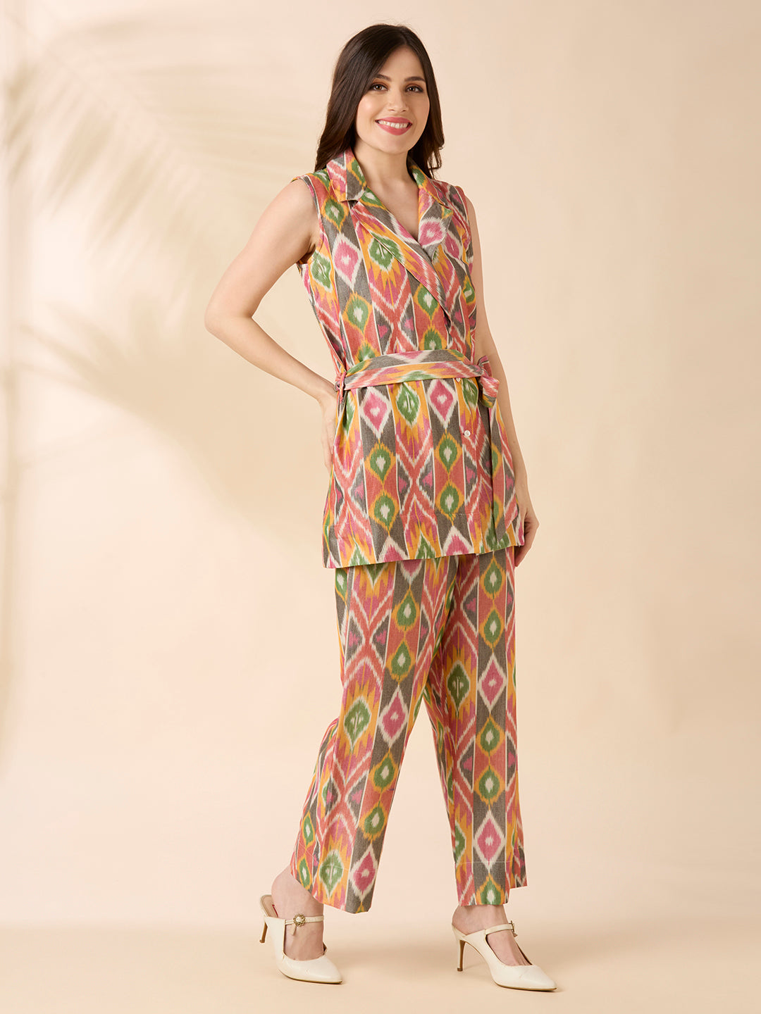 Ikat Blazer Coord Set