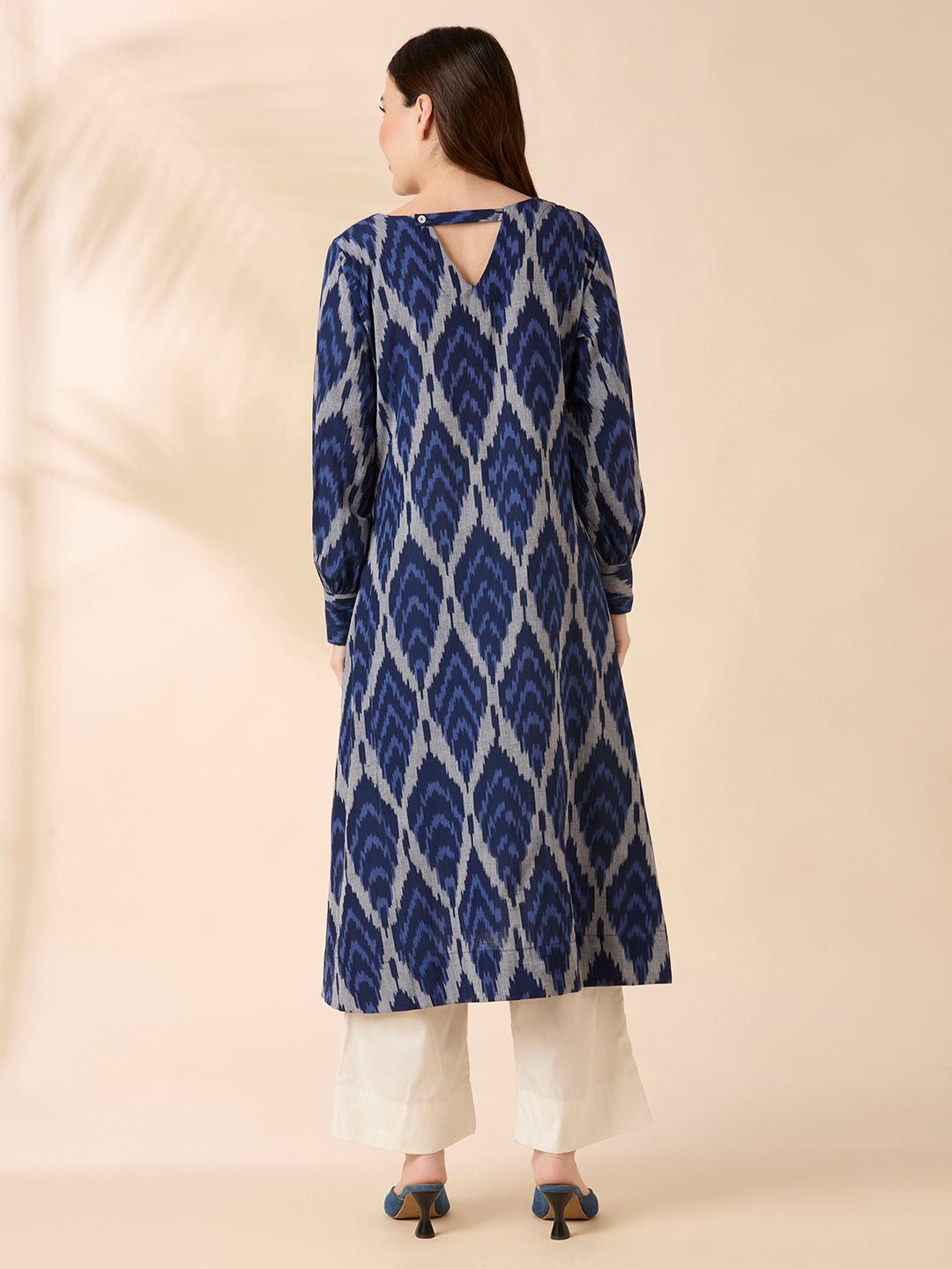 Night Leaf Ikkat Coord Set