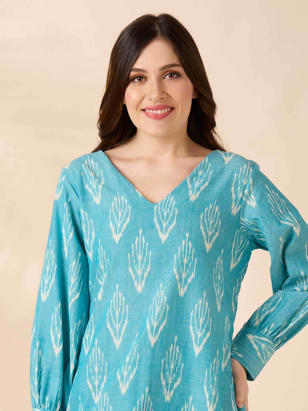 Blue Sky Ikat Coord Set