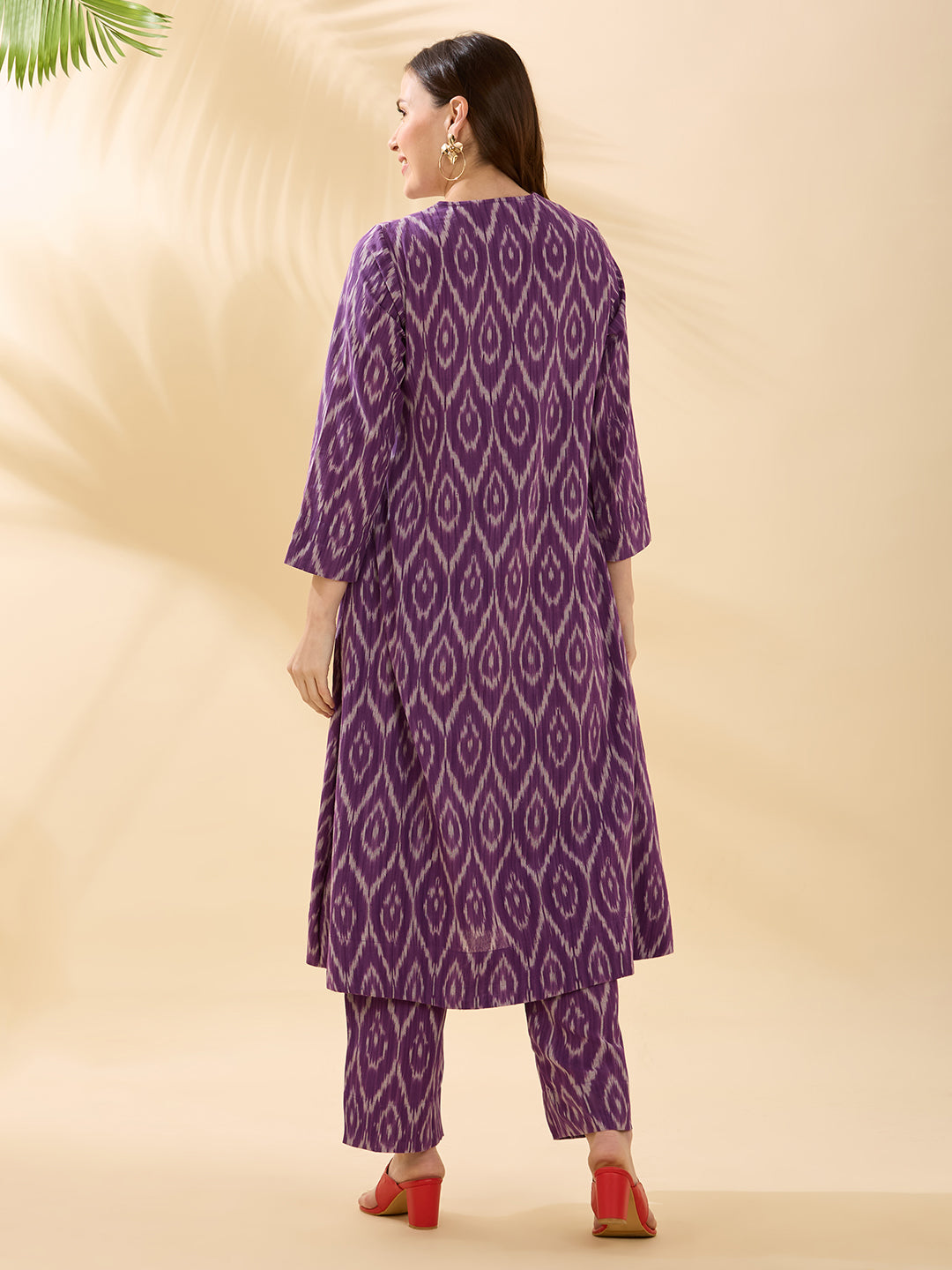 Pleated Ikat Coord Set