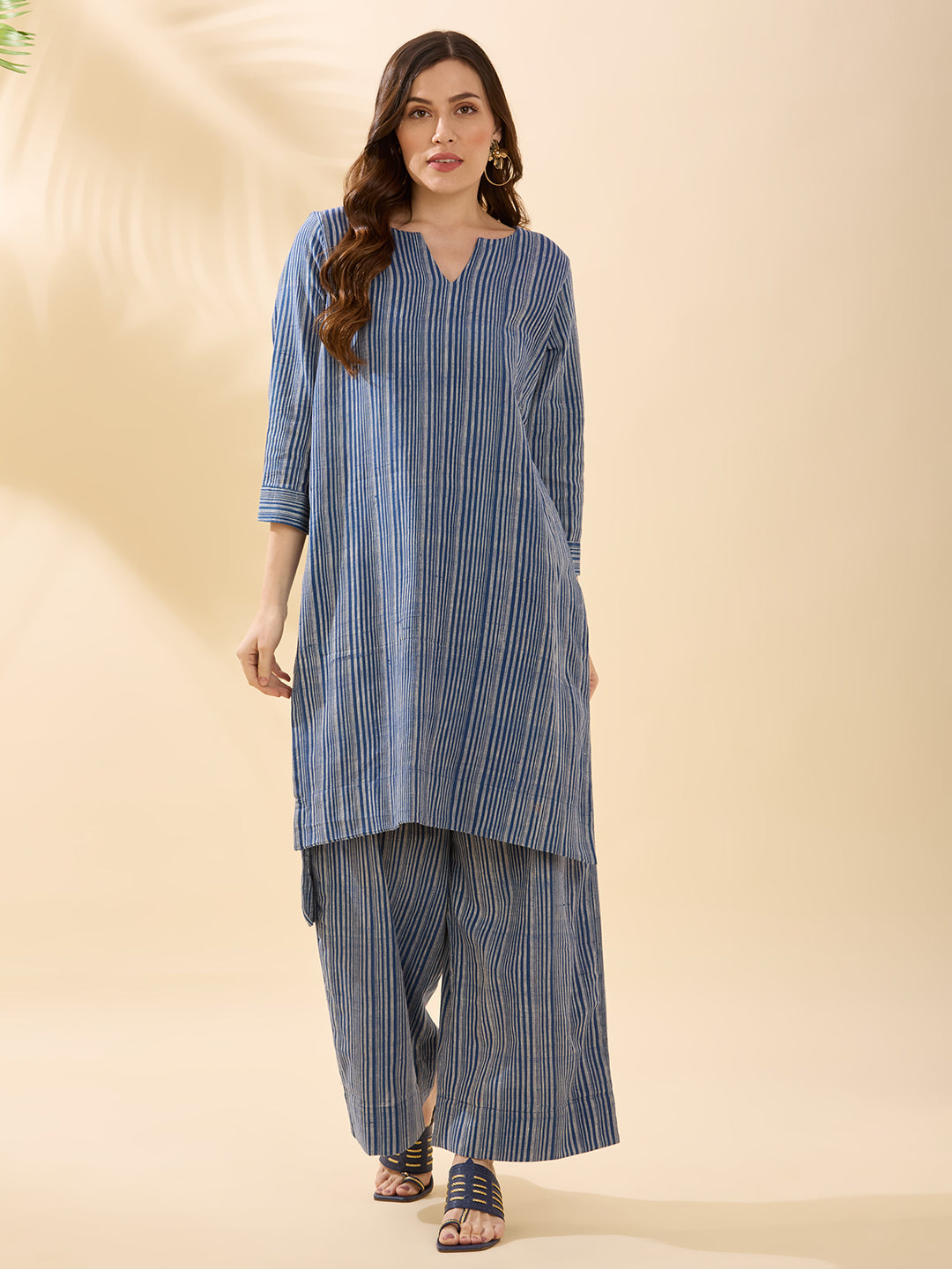 Indigo Striped Coord Set