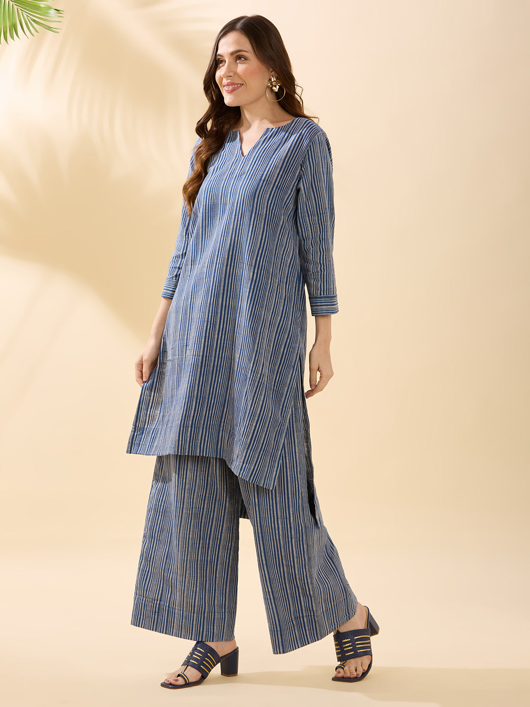 Indigo Striped Coord Set