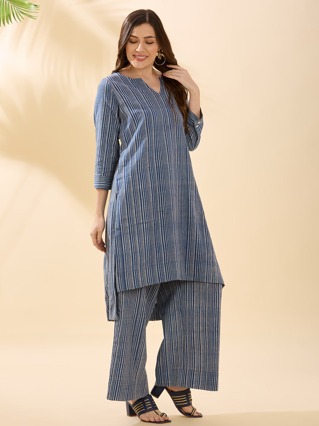 Indigo Striped Coord Set