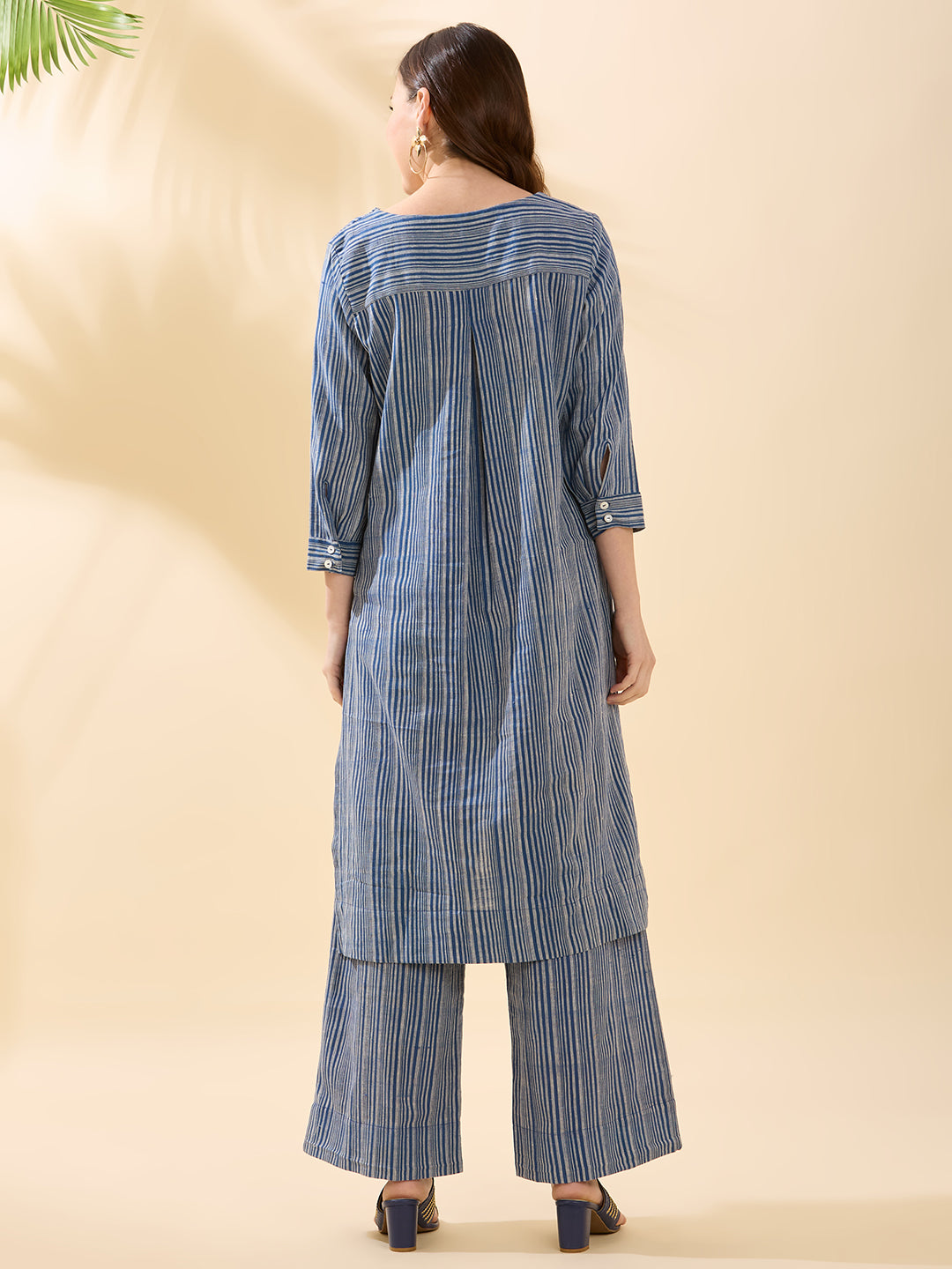 Indigo Striped Coord Set