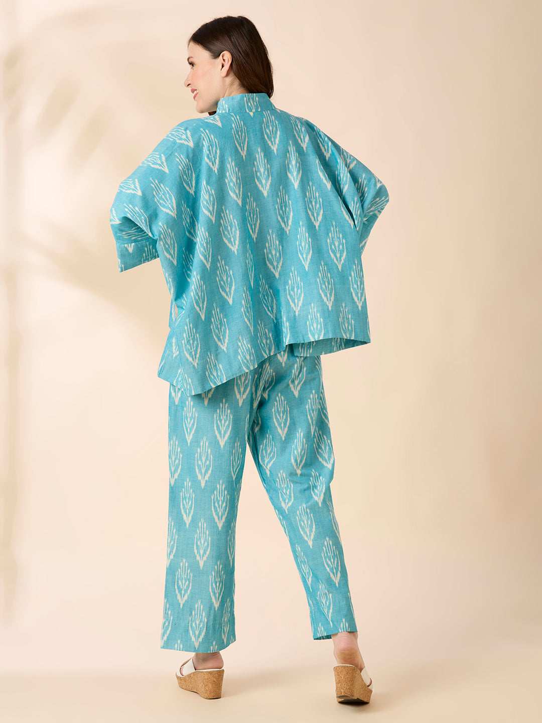 Blue Kaftan Coord Set
