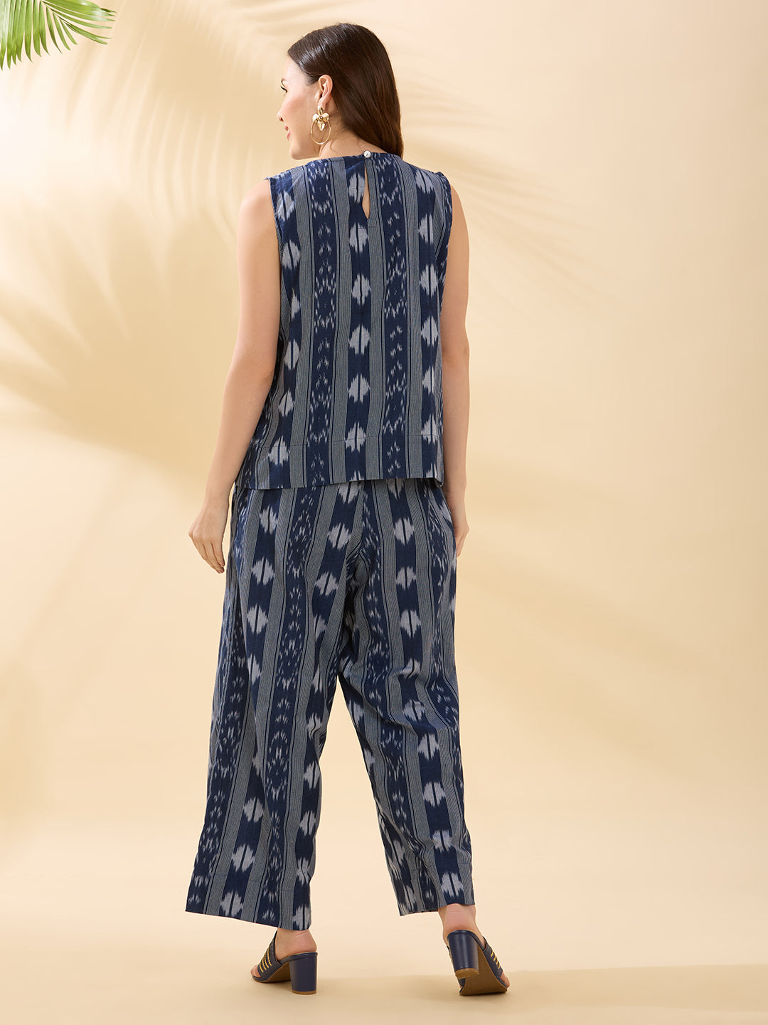 Navy Ikat Coord Set