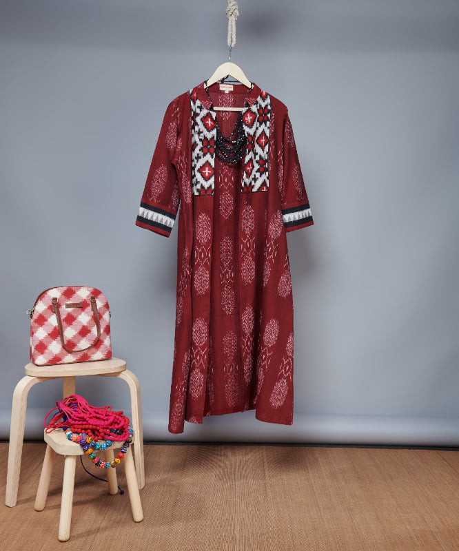 Telia Rumal Ikat Jacket Dress