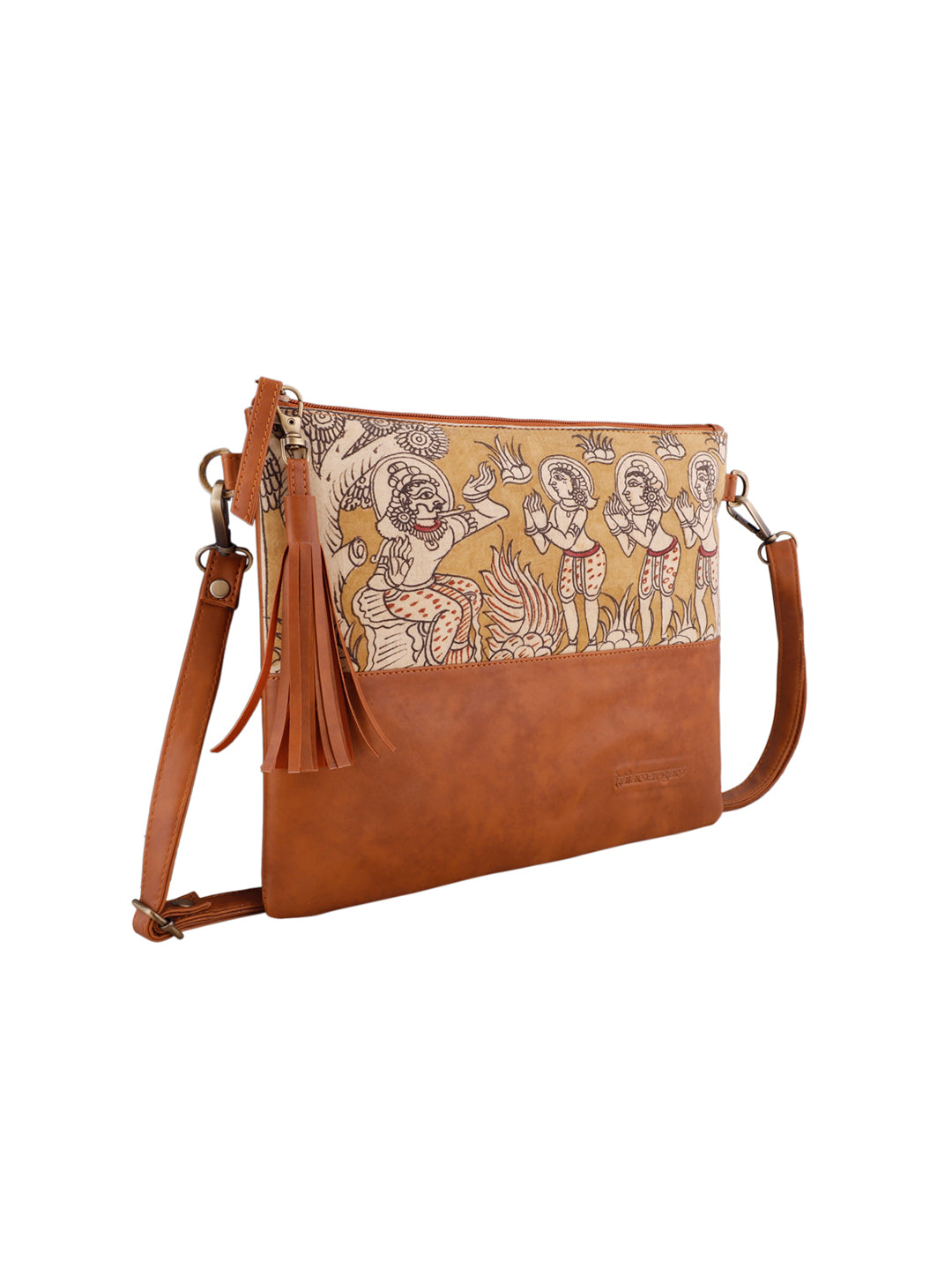 Handpainted Kalamkari Crossbody/Clutch