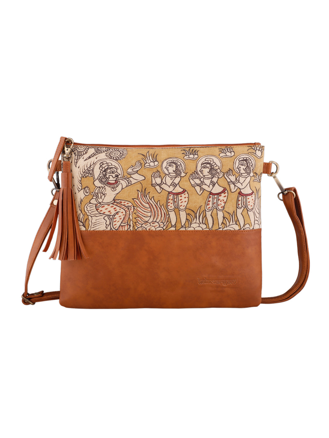 Handpainted Kalamkari Crossbody/Clutch