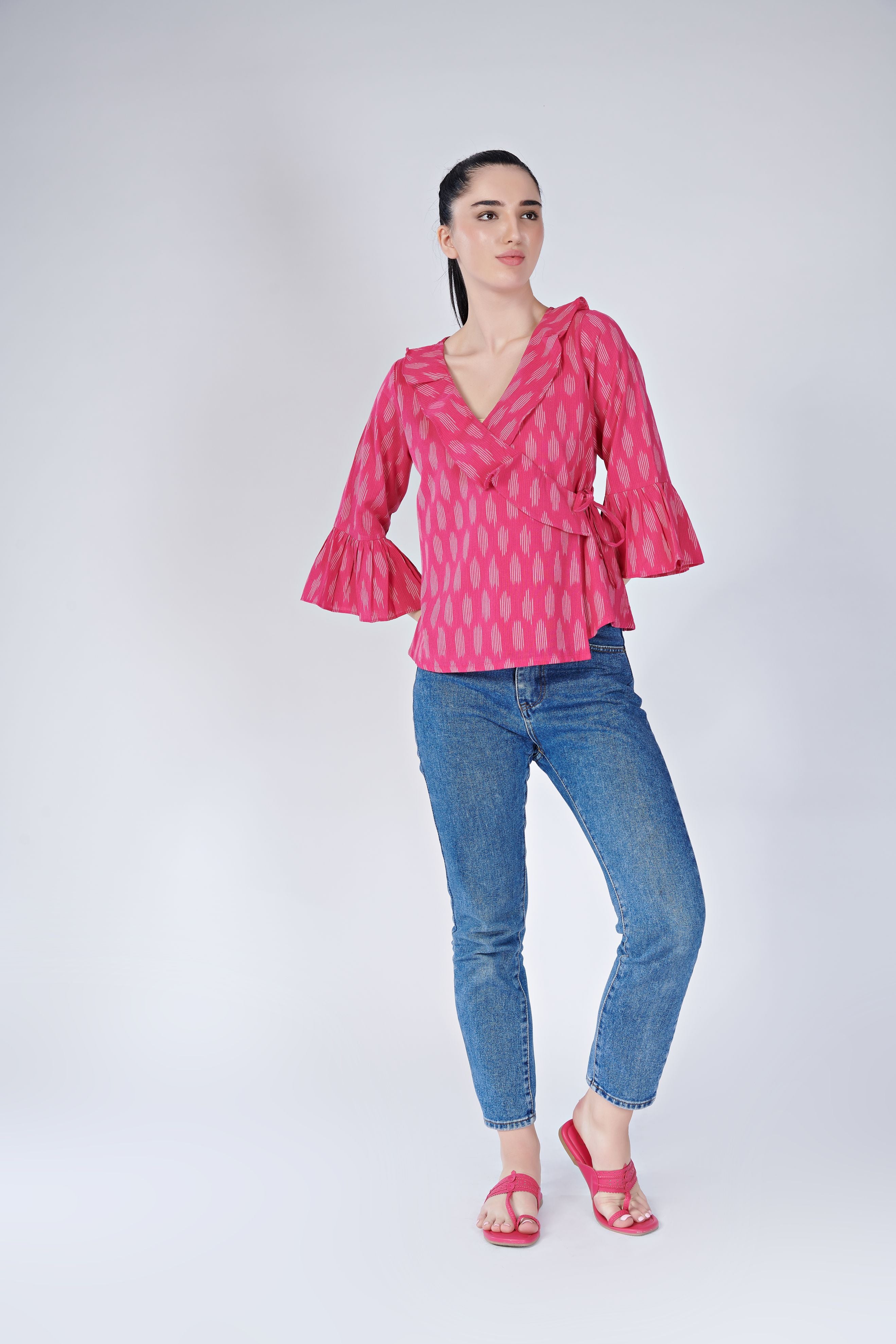 Ikat Wrap Top