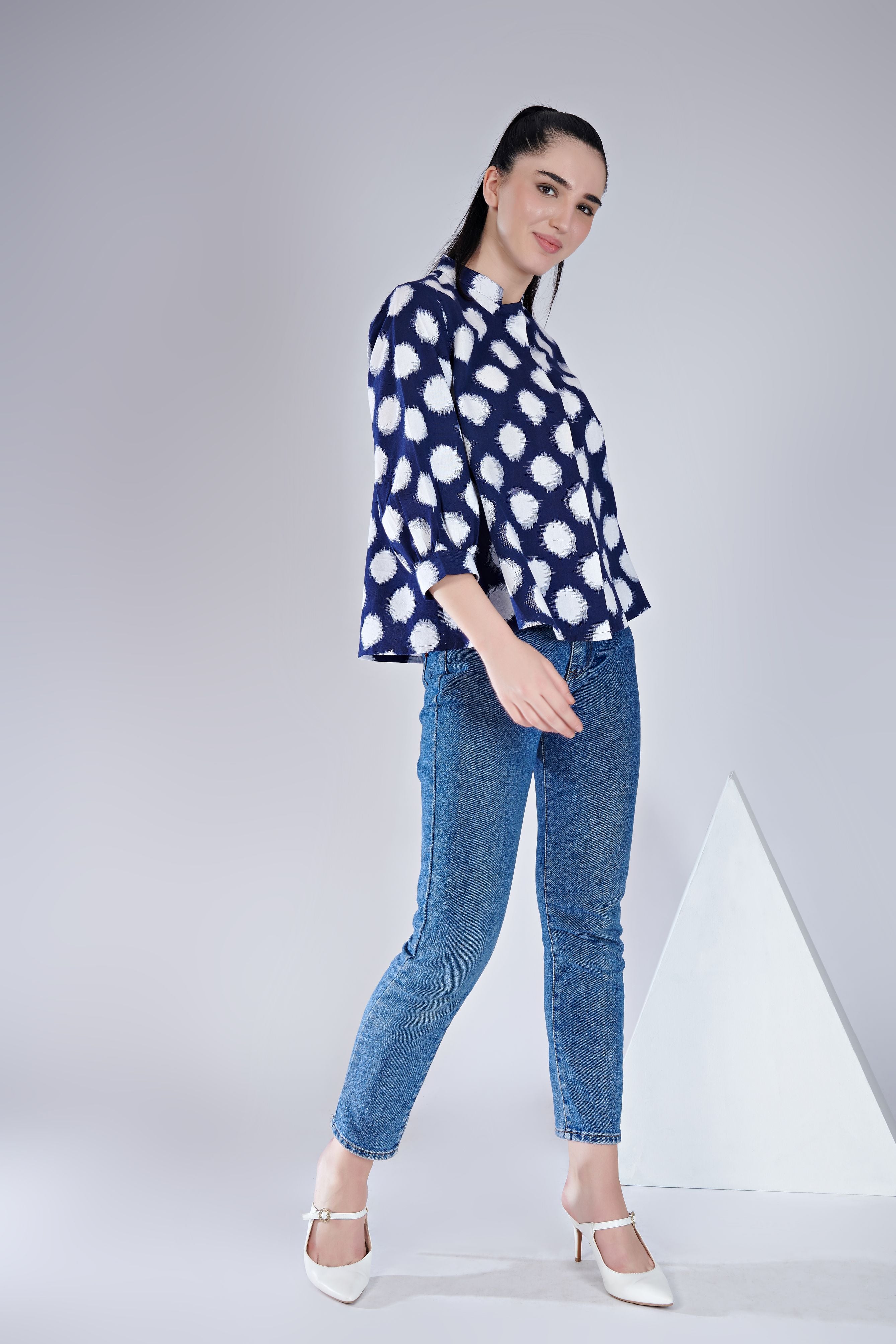 Ikat Jacket Top