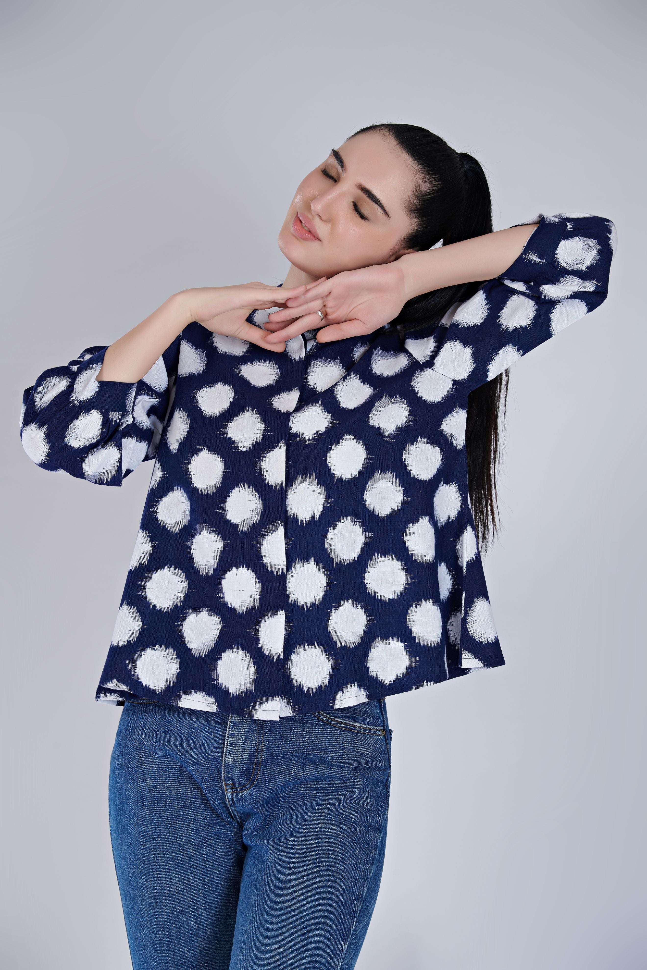 Ikat Jacket Top