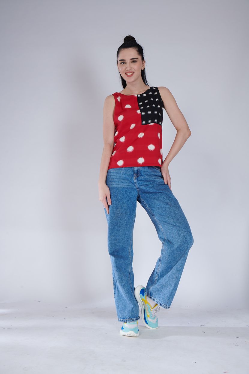 Double Ikat Top