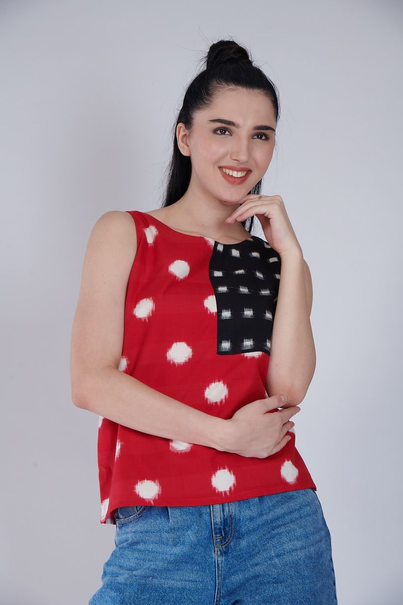 Double Ikat Top