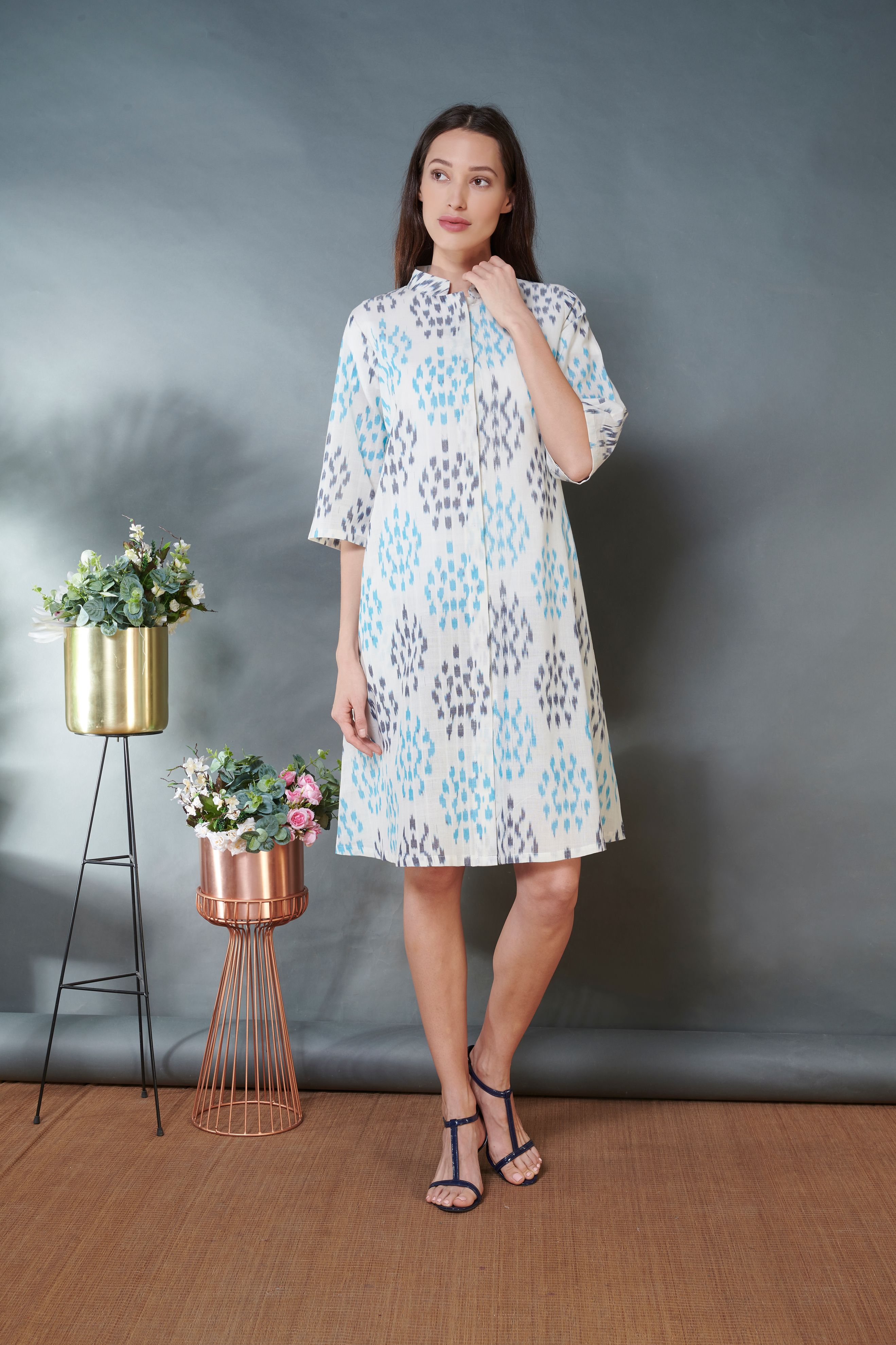 Ikkat Jacket Dress