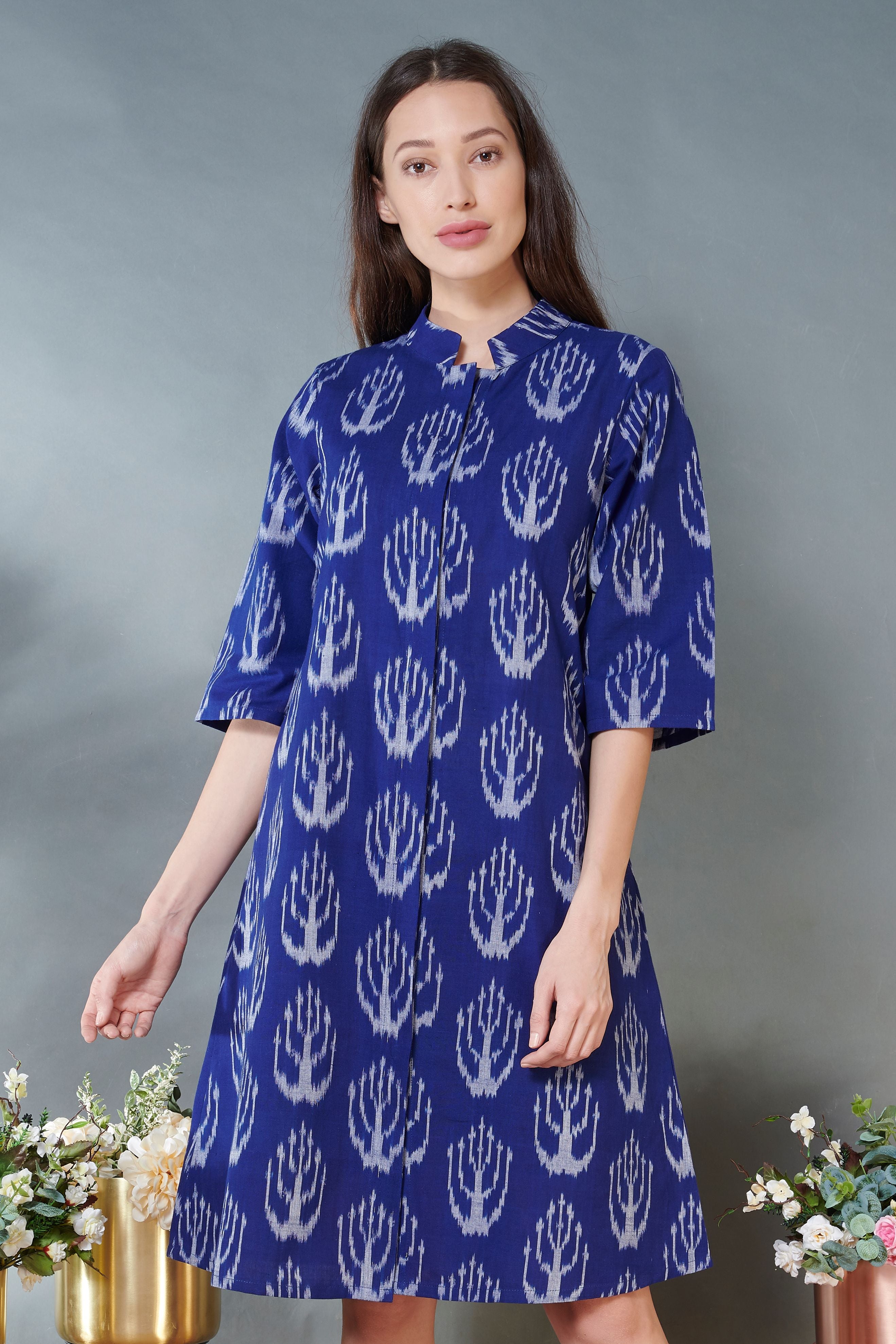 Ikkat Jacket Dress
