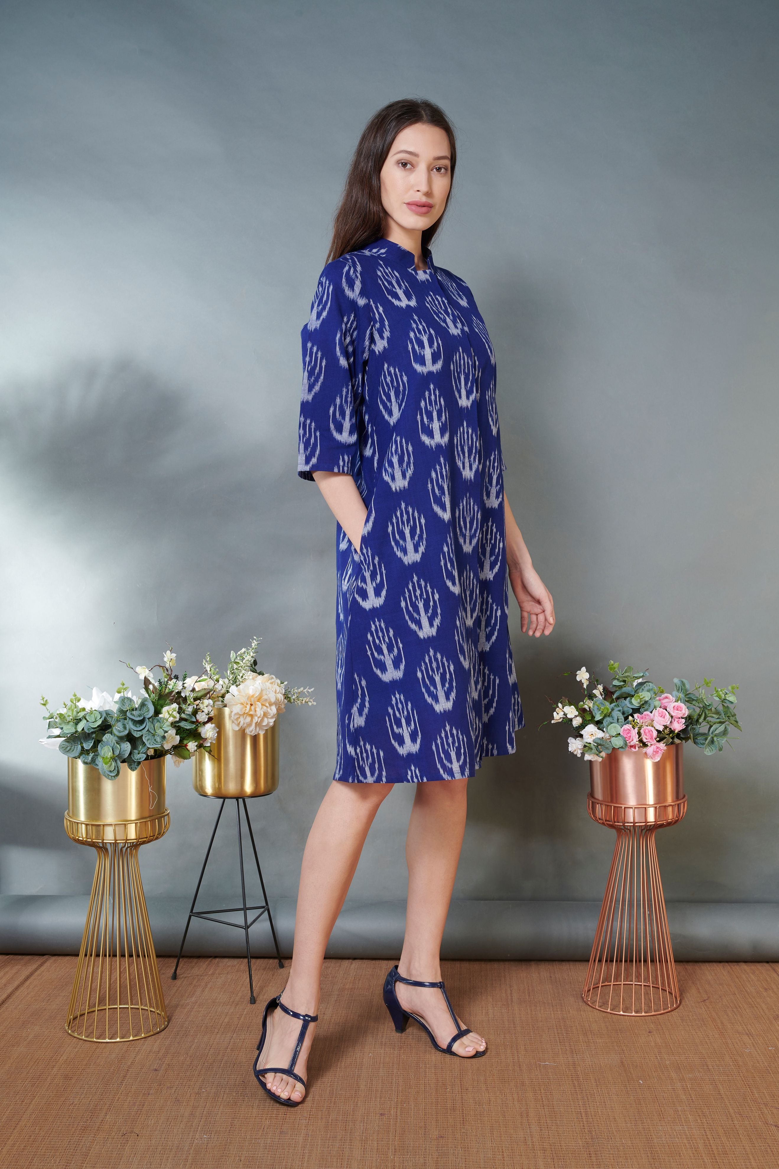 Ikkat Jacket Dress