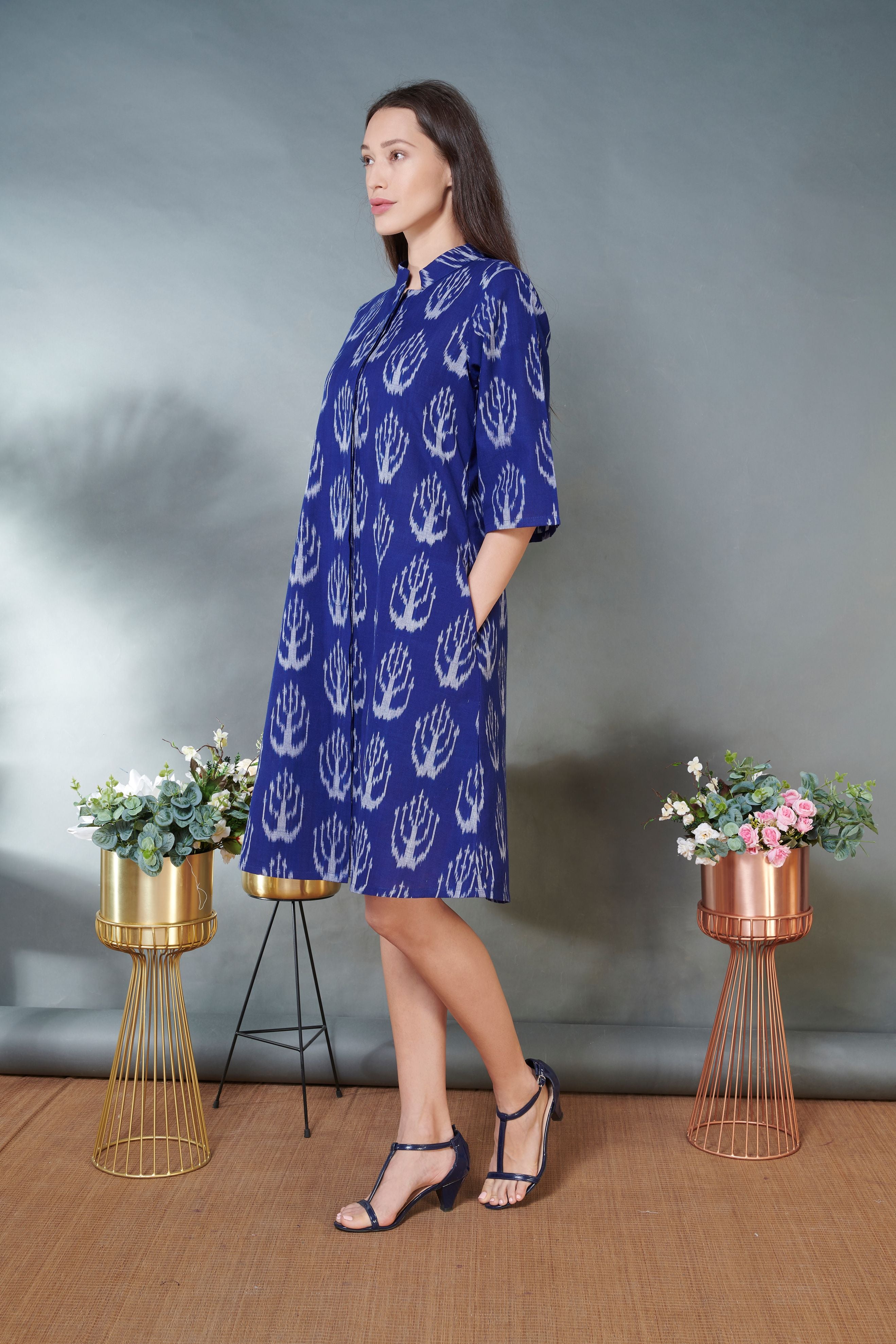 Ikkat Jacket Dress